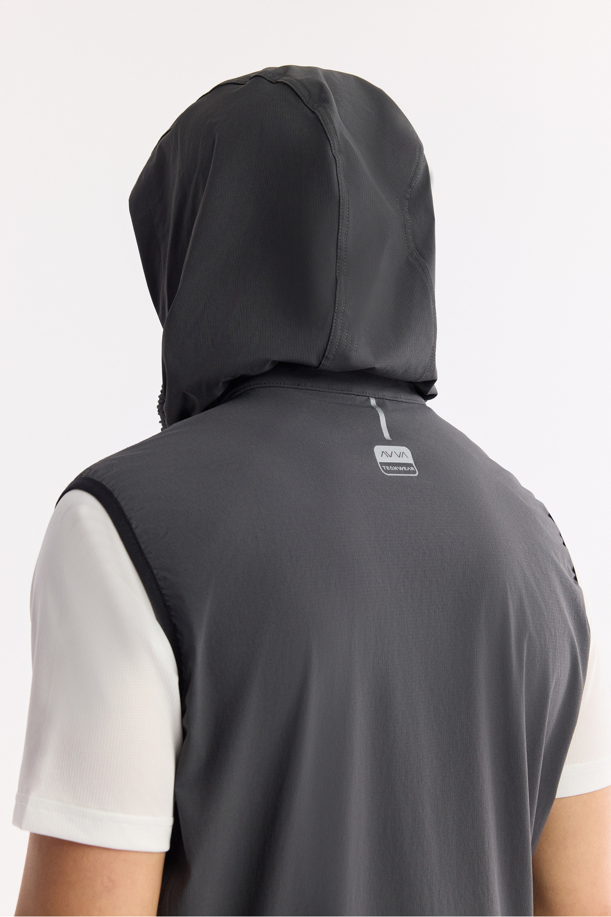 Avva Erkek Antrasit Dik Yaka Su İtici Rüzgar Geçirmez Bi-Stretch Comfort Fit Yelek A51Y6552 görsel 6