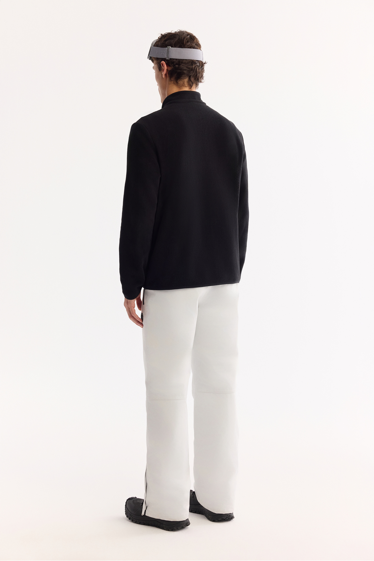 Avva Erkek Siyah Dik Yaka Fermuarlı Soft Touch Polar Regular Fit Sweatshirt A52Y1207 görsel 4