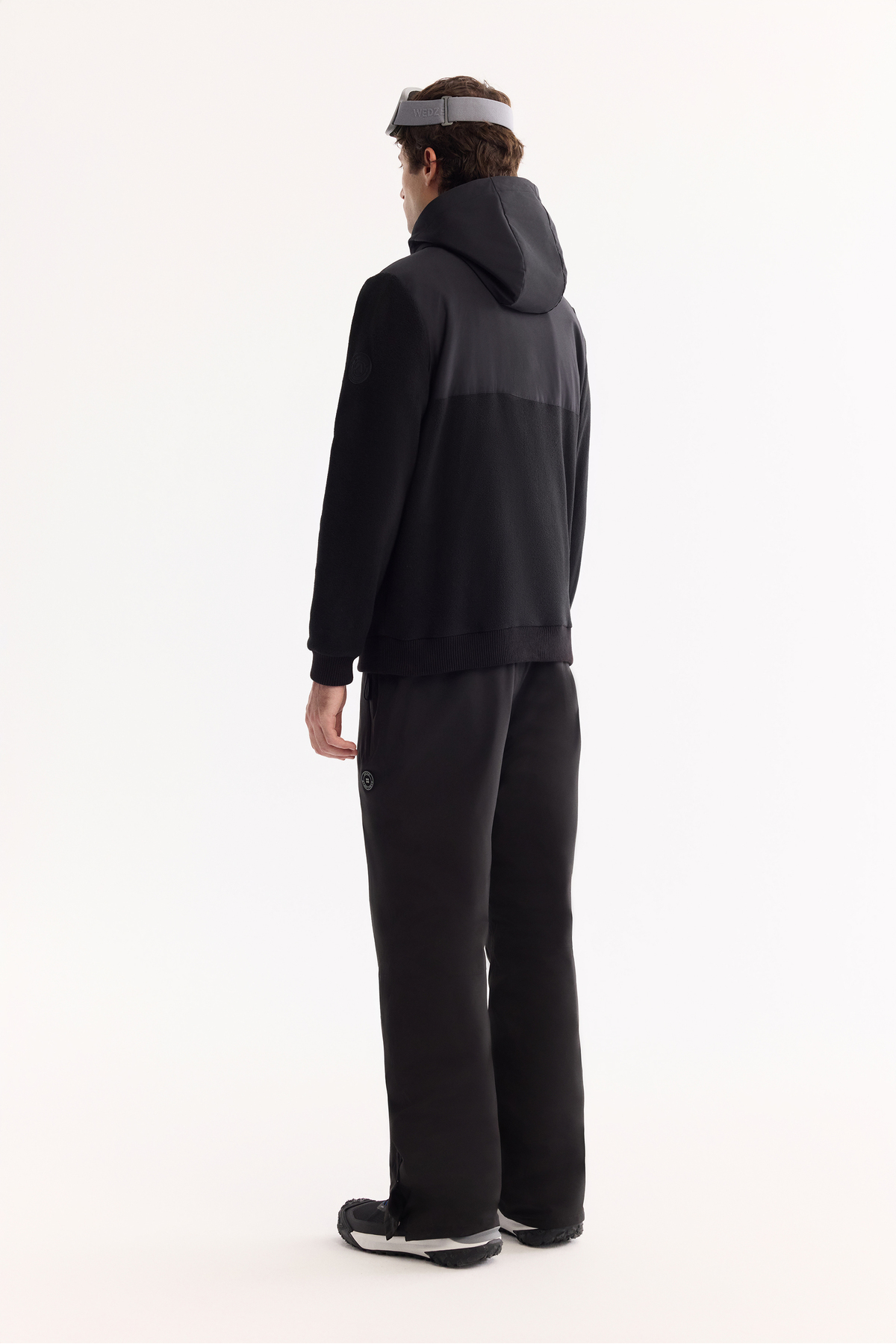 Avva Erkek Siyah Kapüşonlu Soft Touch Polar Regular Fit Sweatshirt A52Y1268 görsel 5