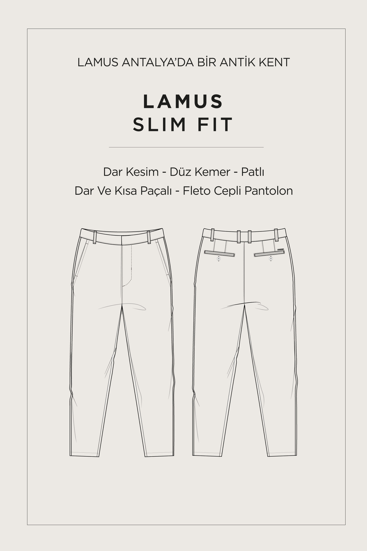 Avva Erkek Siyah Klasik Bel Kolay Ütülenen Chino Slim Fit Pantolon B003035 görsel 8
