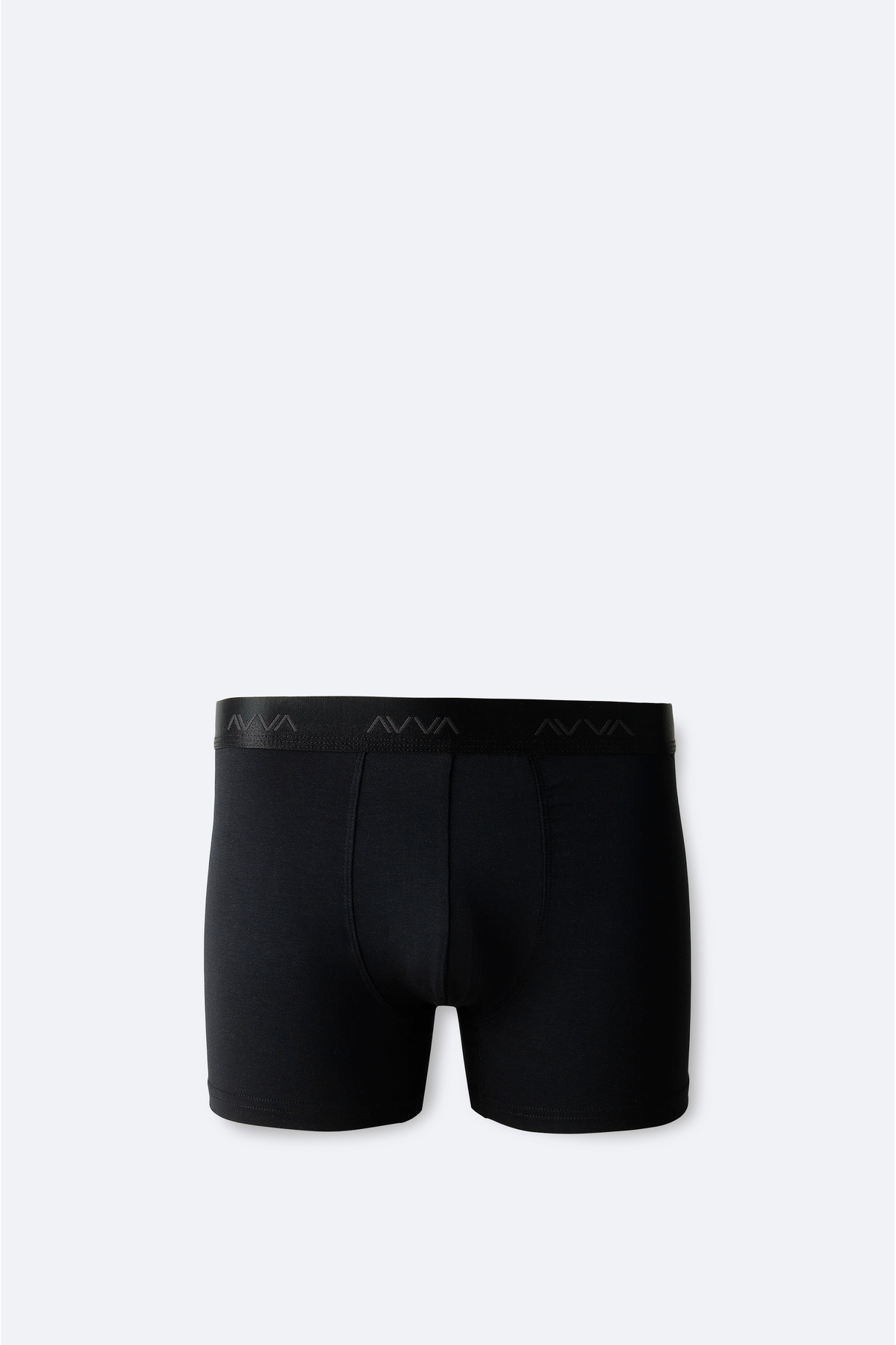 Avva Erkek Siyah Basic Soft Touch Tekli Regular Fit Boxer B009537