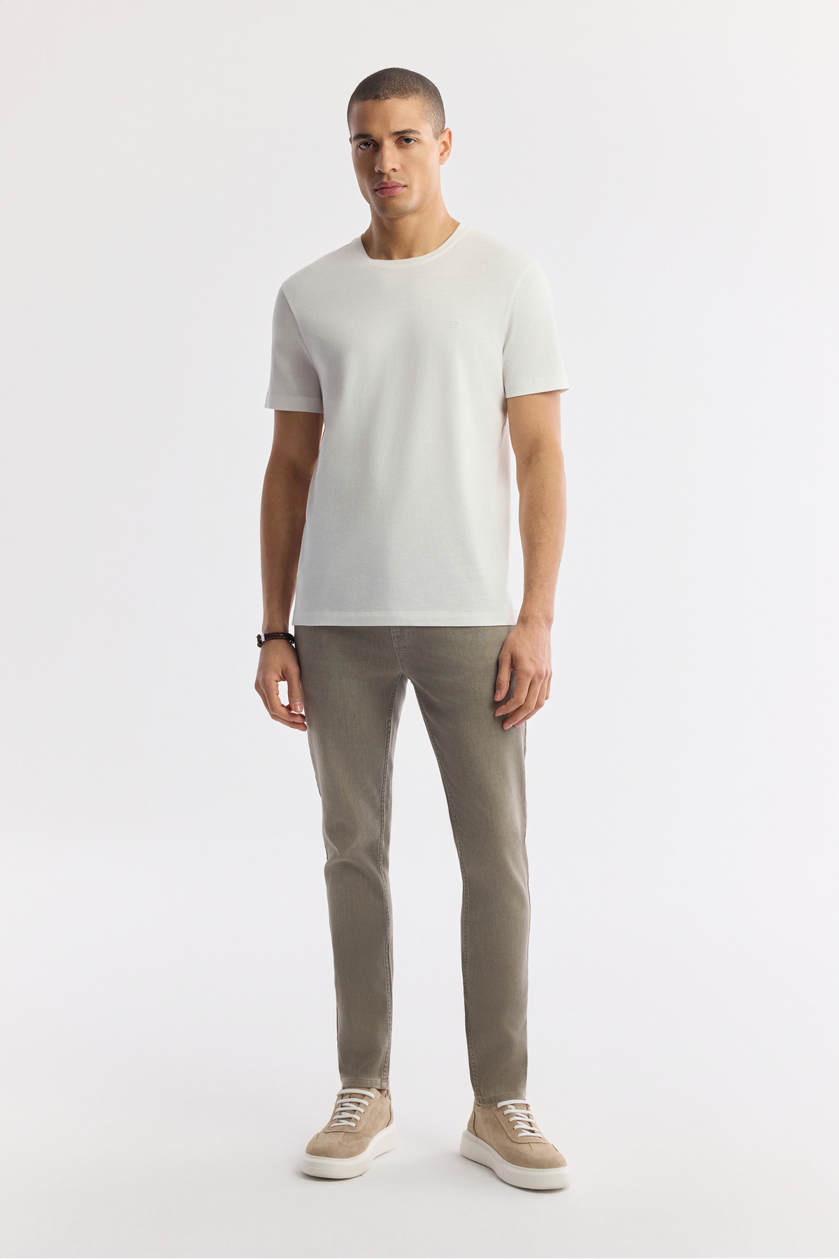 Avva Erkek Bej Klasik Bel Pamuklu Taş Yıkamalı Berlin Slim Fit Jean Pantolon A51Y3516 görsel 8