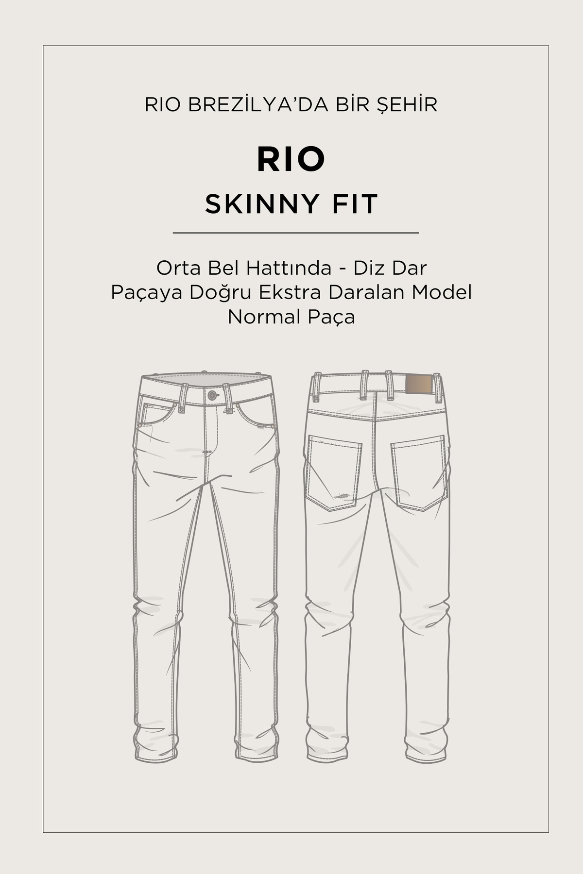 Avva Erkek Siyah Klasik Bel Eskitme Yıkama Elastan Rio Skinny Fit Jean Pantolon A42Y3524 görsel 2