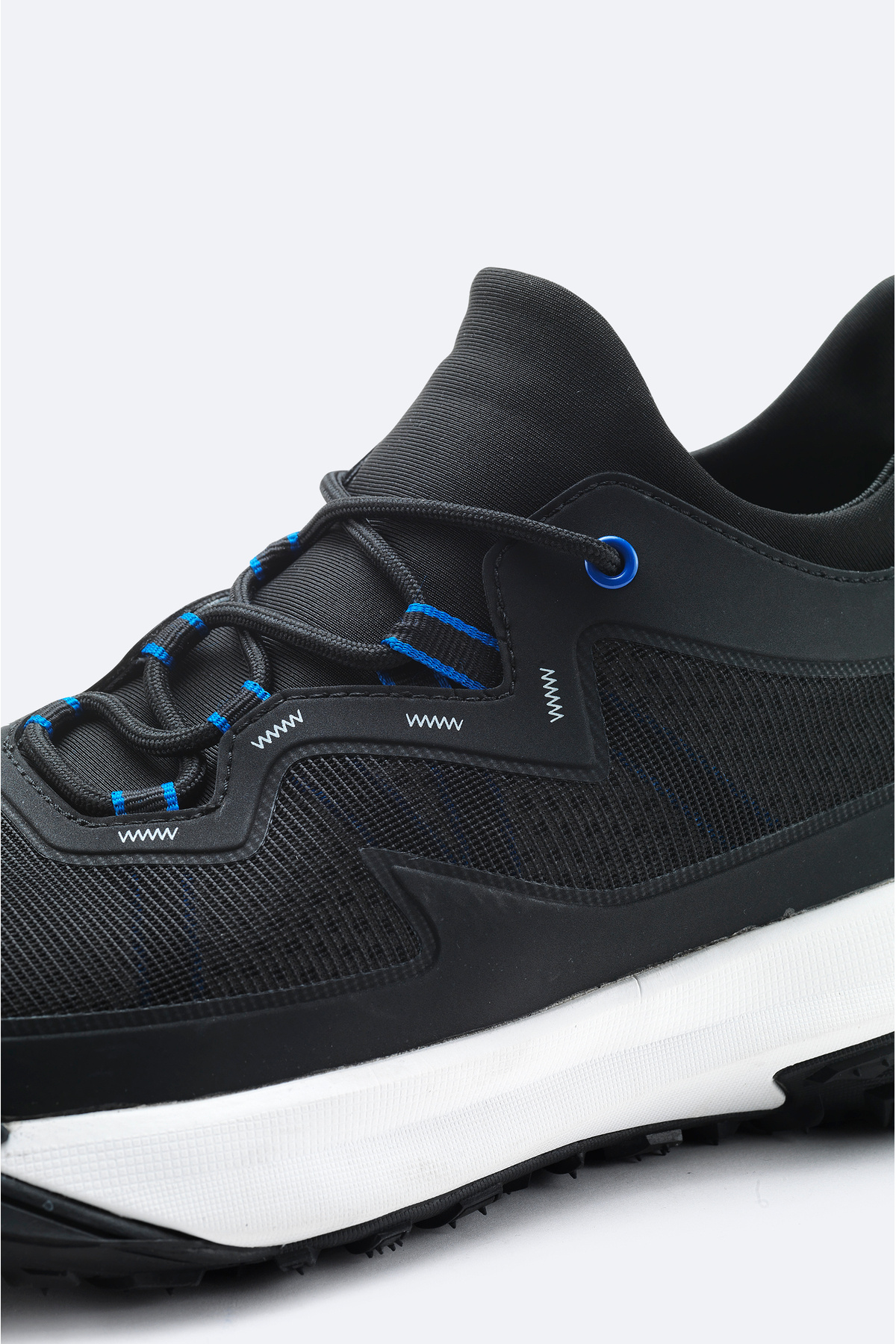 Avva Erkek Siyah %100 Kauçuk Taban Su İtici Sneaker Ayakkabı A42Y8010 görsel 4