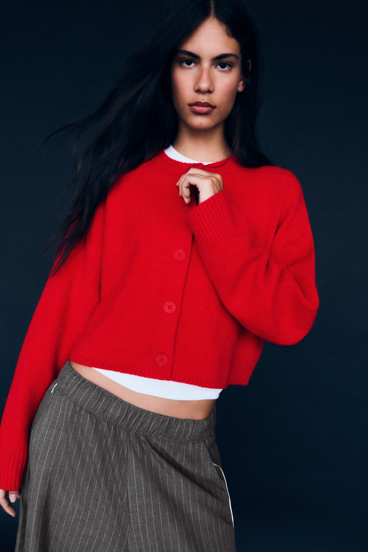 Bershka Soft touch bisiklet yaka ceket görsel 4