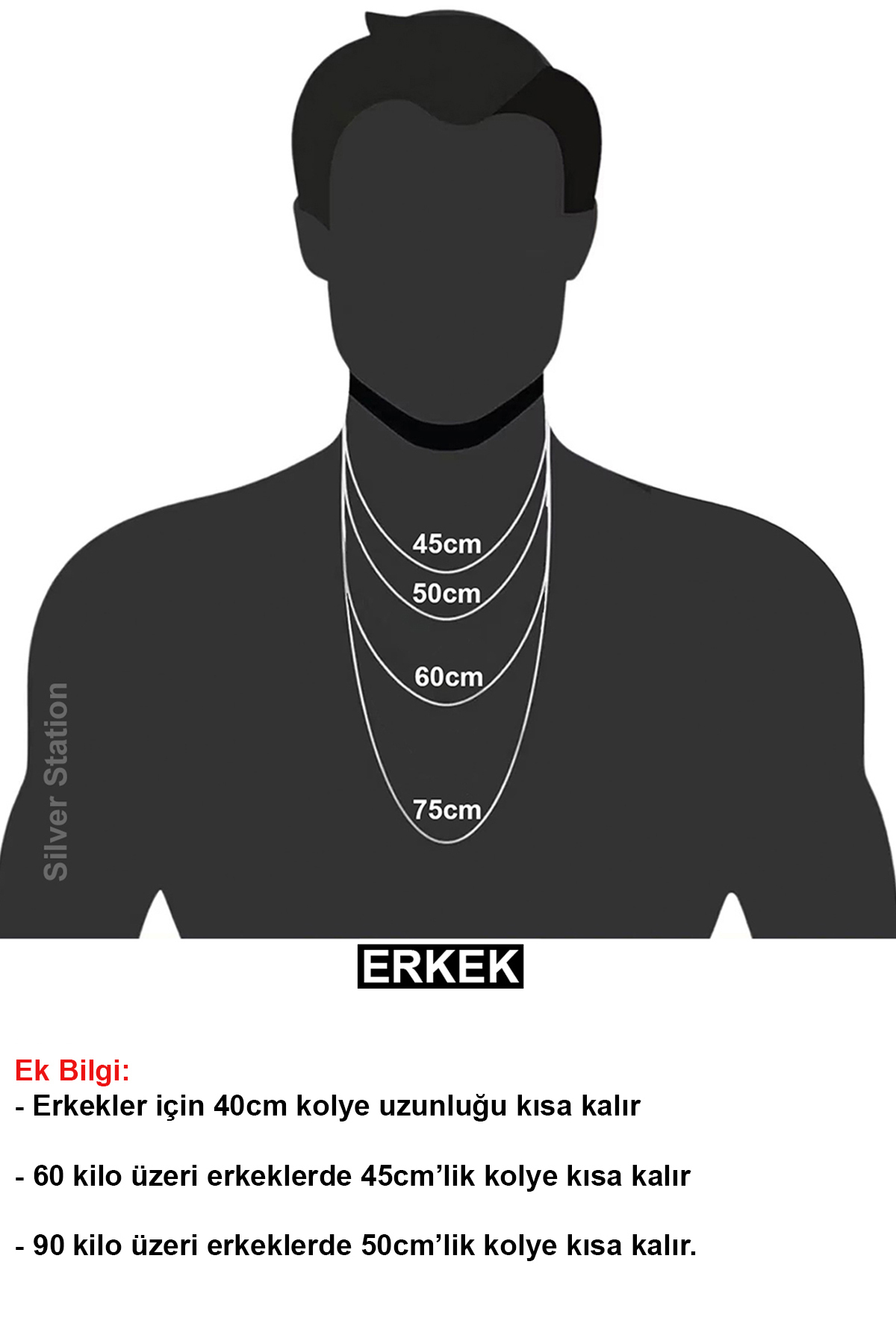 Silver Station 925 Ayar Gümüş Singapur Kolye ve Bileklik Set 40-45-50-55-60-75 cm görsel 7