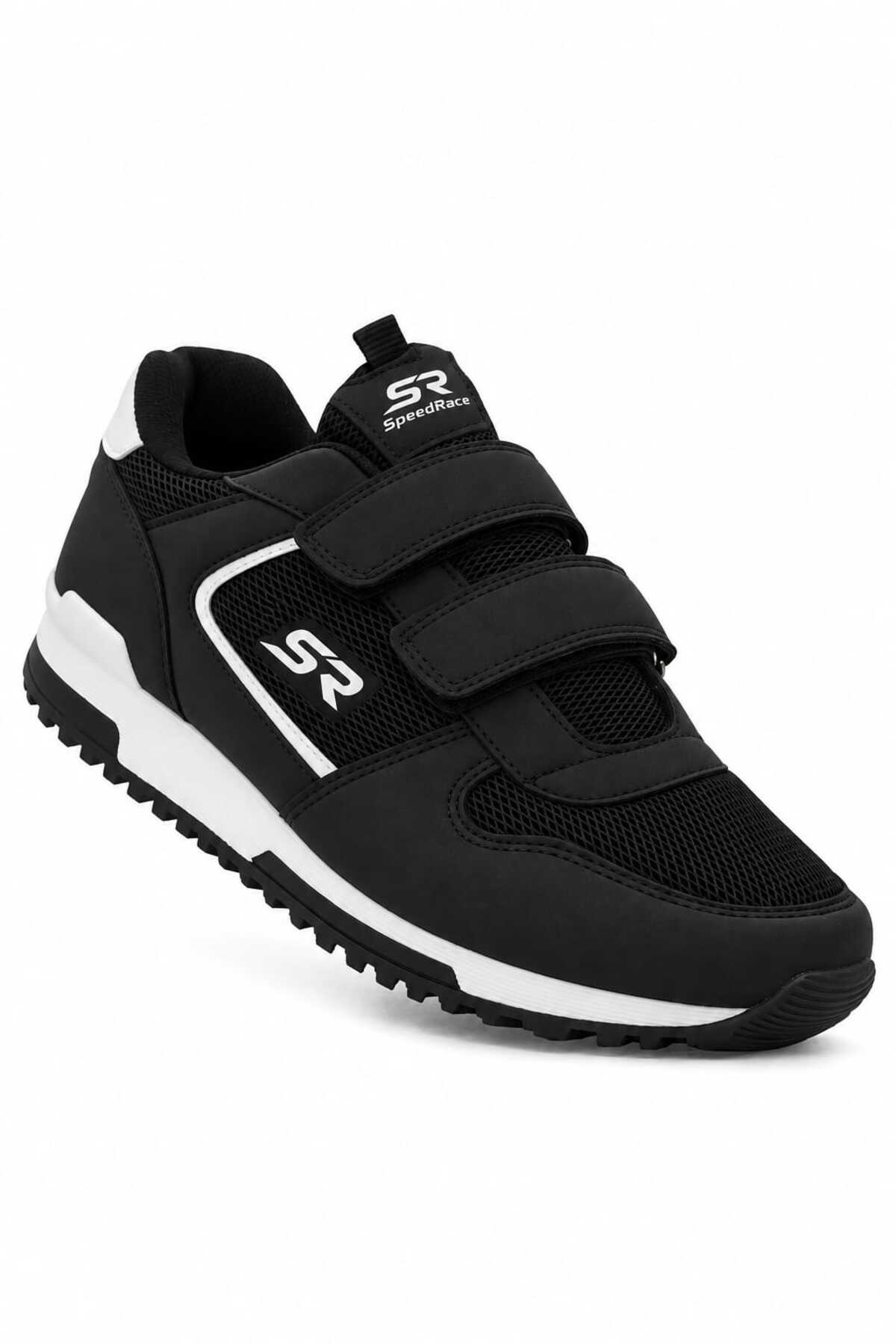 speedrace Freedom Siyah Unisex Çift Cırtlı Kolay Giyim Sneaker Spor Ayakkabı 2531
