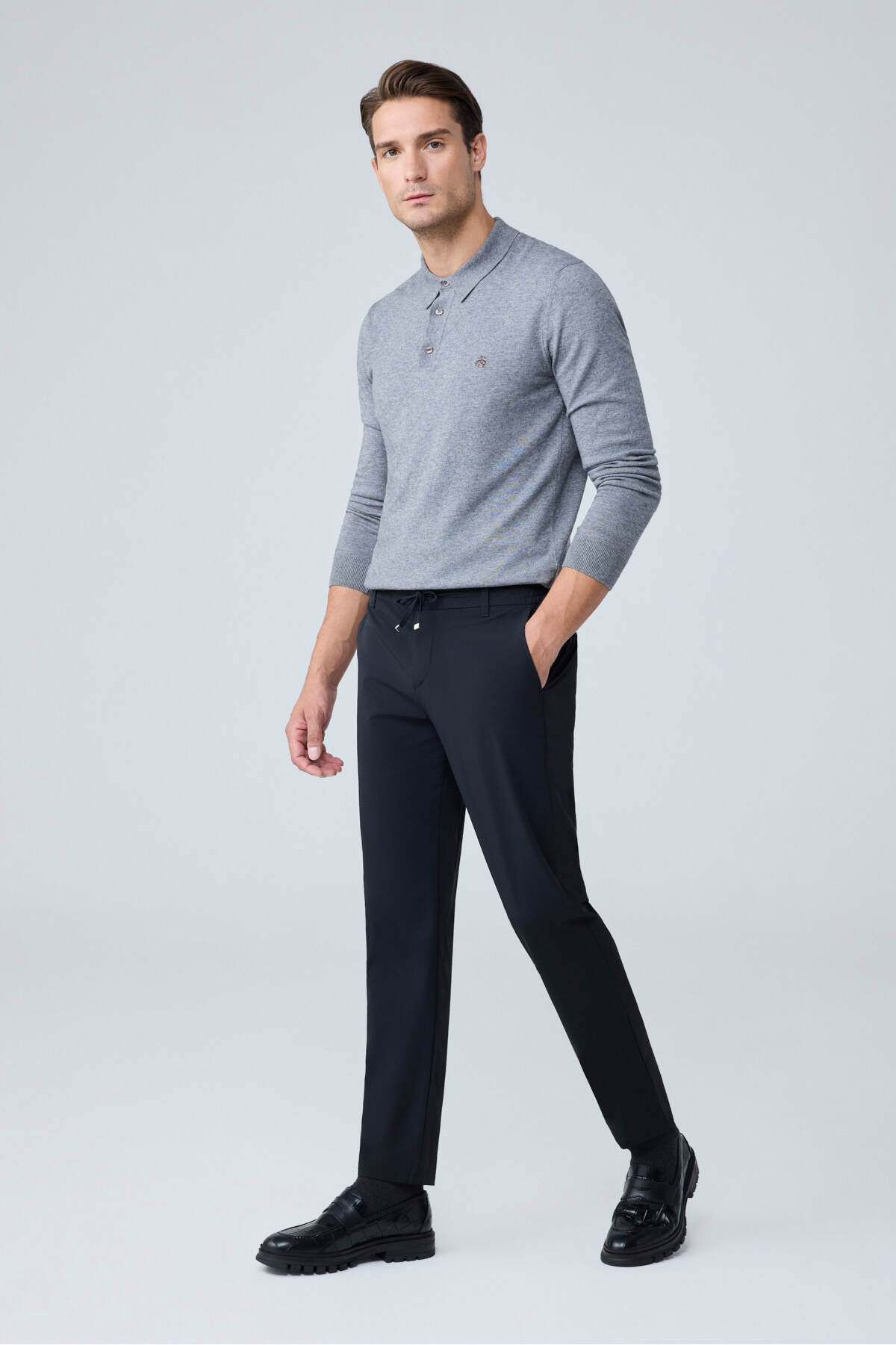 Erkek Beli Lastikli Comfort Fit Pantolon Siyah 0170DDNGR — مشکی 0170DNGR — تصویر 5 از 7