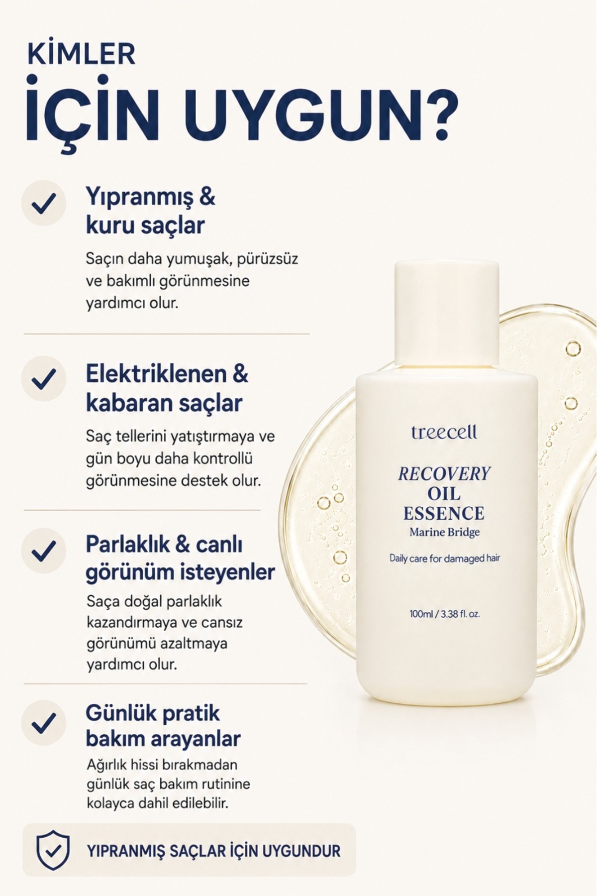 Recovery Oil Yıpranmış Saçlar İçin Bakım Yağı 100 ml — TYCGA09R3N171983399917008 — تصویر 2 از 5