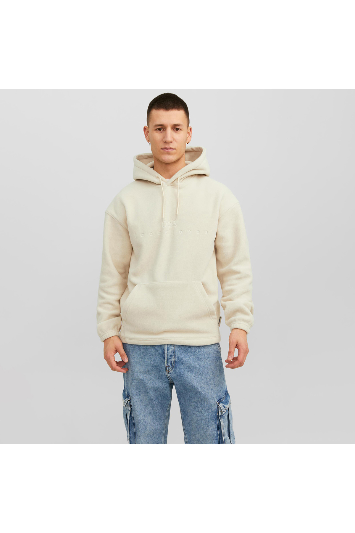 سویشرت مردانه کلاه‌دار جورسیلورلیک مدل Fleece Hood 12242470-fw جک اند جونز سویشرت اسپرت Jack & Jones