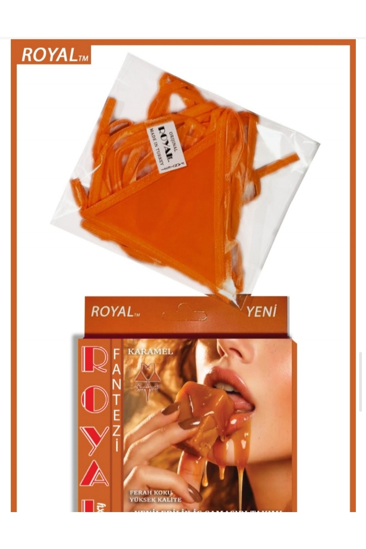 Lillie Royal karamel aromalı sütyen Tanga