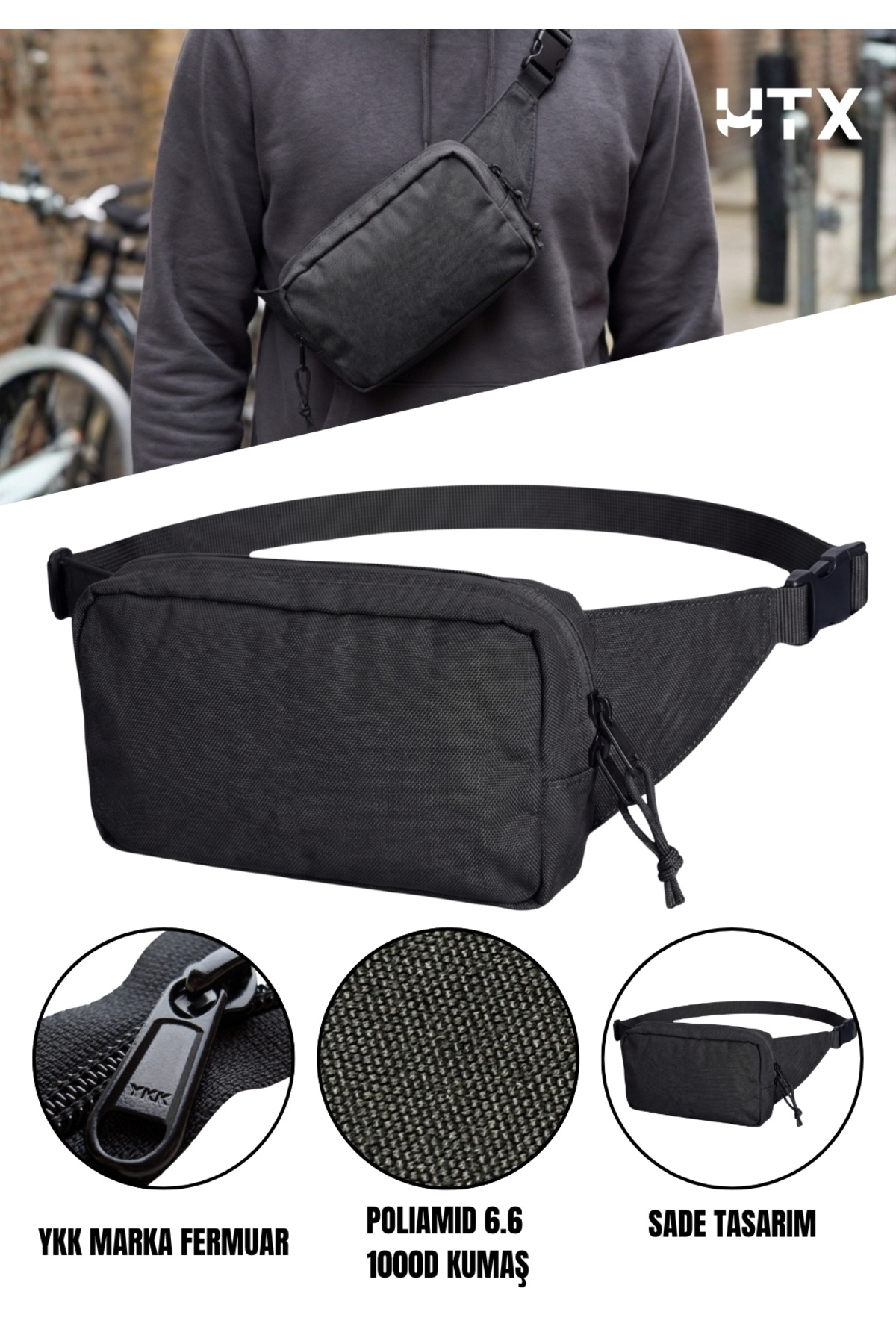 UTX GROVUXA LITE Unisex Günlük Bel/Omuz Çantası