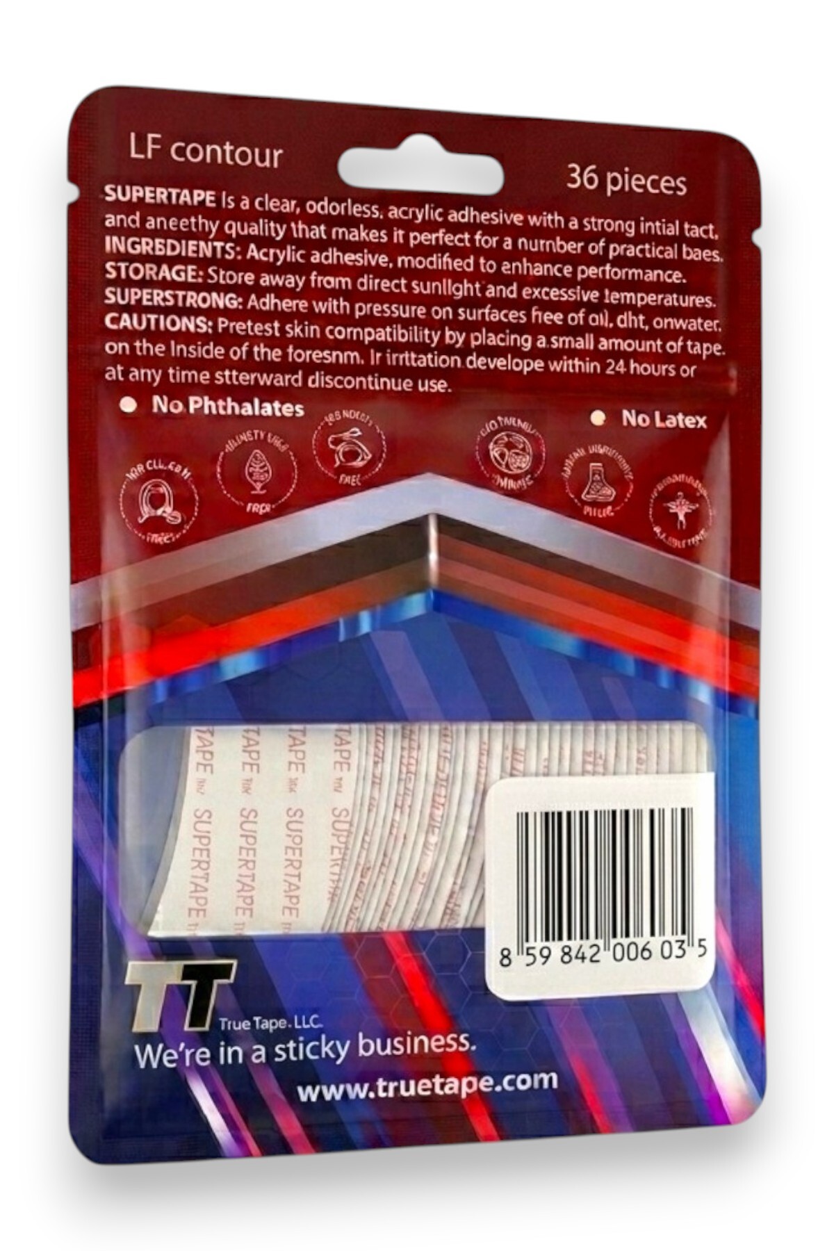 Supertape Protez Saç Bandı Oval (3/4'' - 2cm X 7.5cm) 36 Adet — S.T LF — تصویر 2 از 3