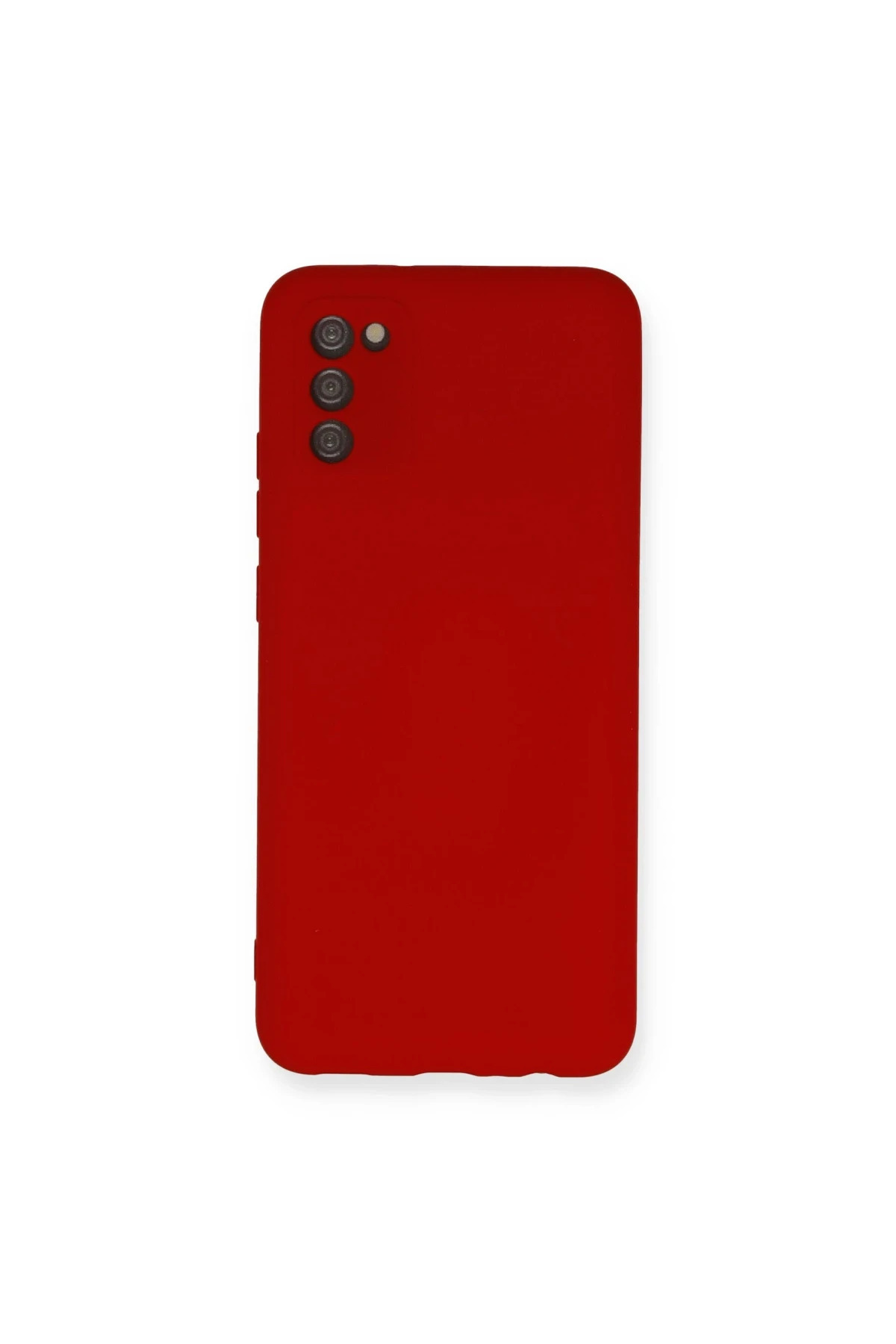 Samsung galaxy a03s kilif nano ici kadife silikon kirmizi