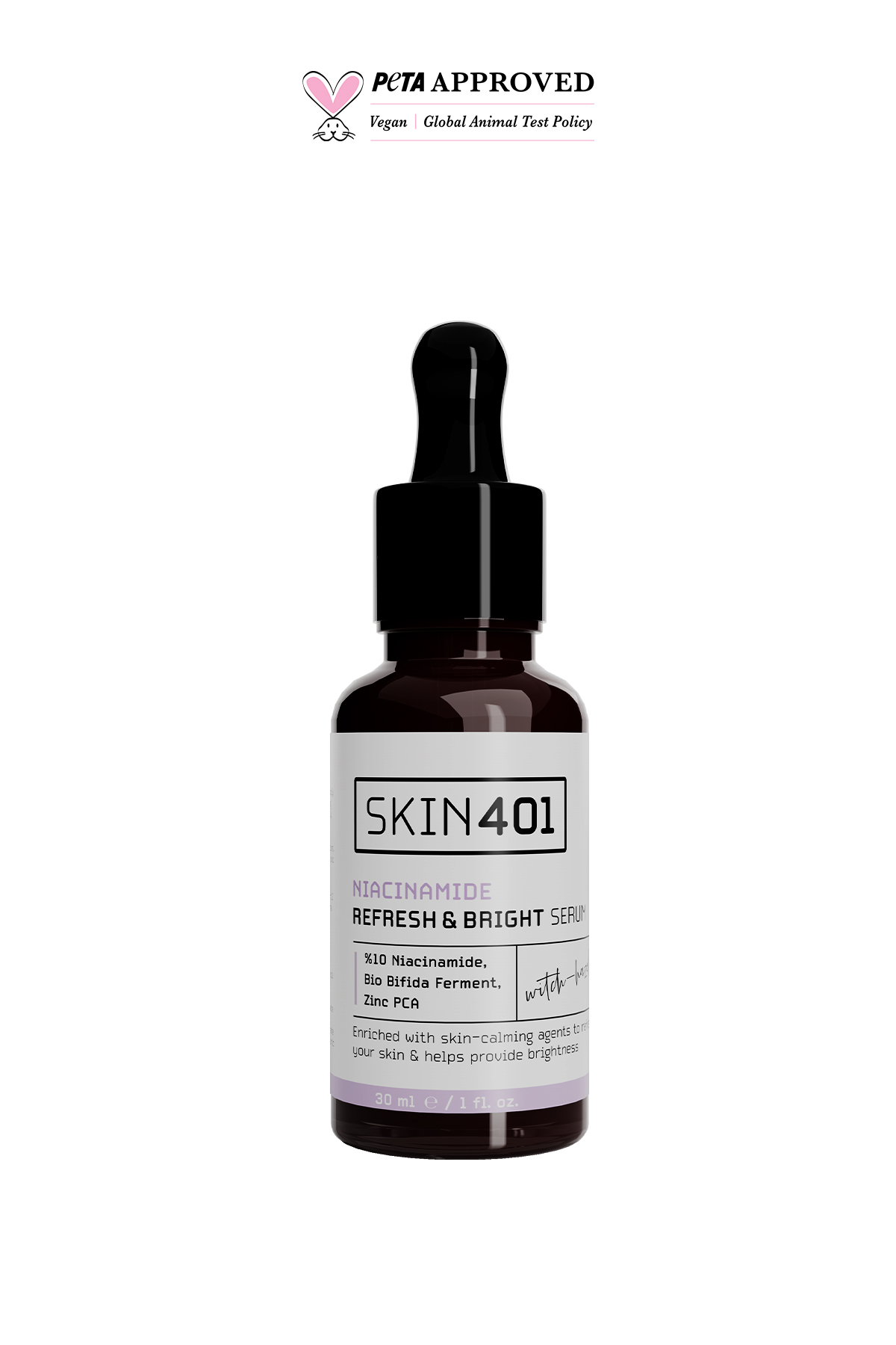 %10 Niacinamide Serum 30 ml – Gözenek Sıkılaştırıcı, Sebum Dengeleyici ve Aydınlatıcı — Skin401-107 — تصویر 3 از 5