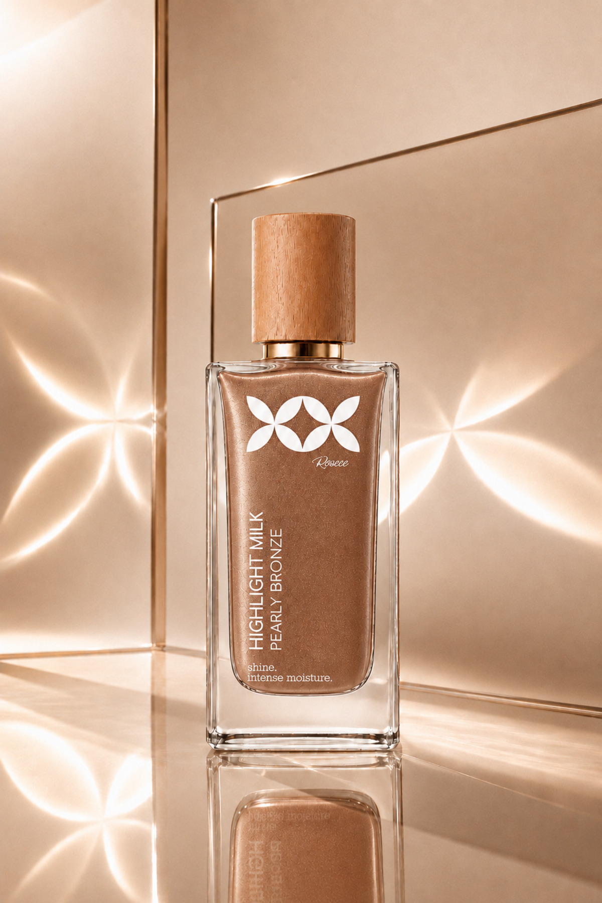 XX Highlight Milk Pearly Bronze / Inci Işıltısı / Yoğun Nem Makyaj Bazı Cam Cilt Serum — قهوه‌ای XX03 — تصویر 3 از 8