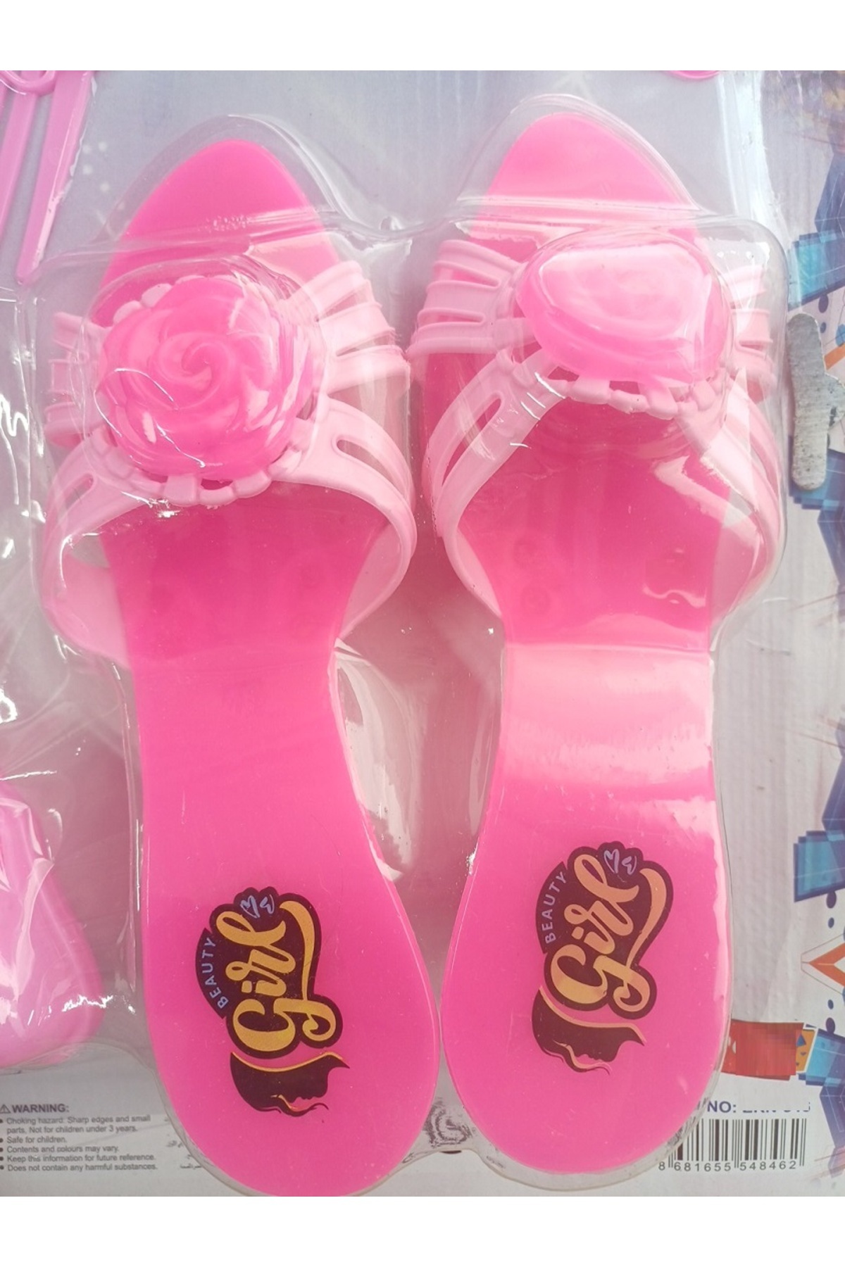 ALYTOYS Kız Çocuk Oyuncak Moda Seti Güzellik Seti 7 Parça Terlik