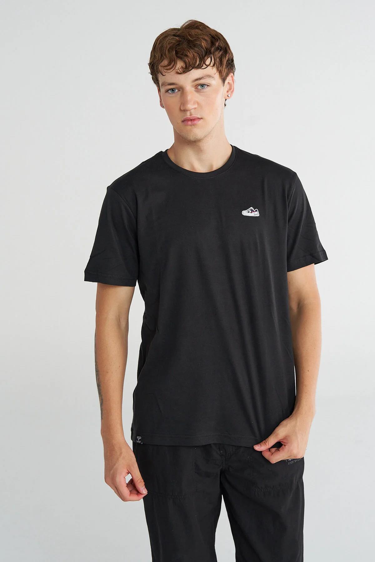 تی شرت آستین کوتاه مردانه HMLJUNGLE مدل S/S هامل تی شرت ورزشی hummel