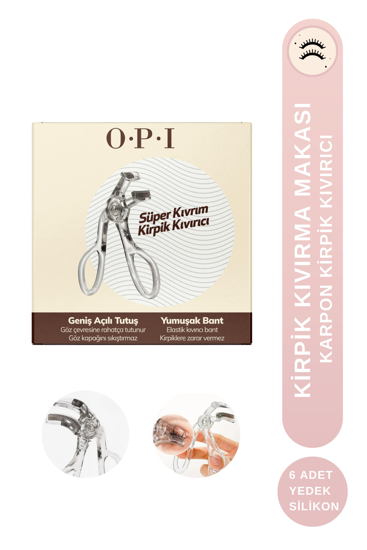 Kirpik Kıvırıcı Karbon Kirpik Kıvırma Makası — خاکستری OCN523747