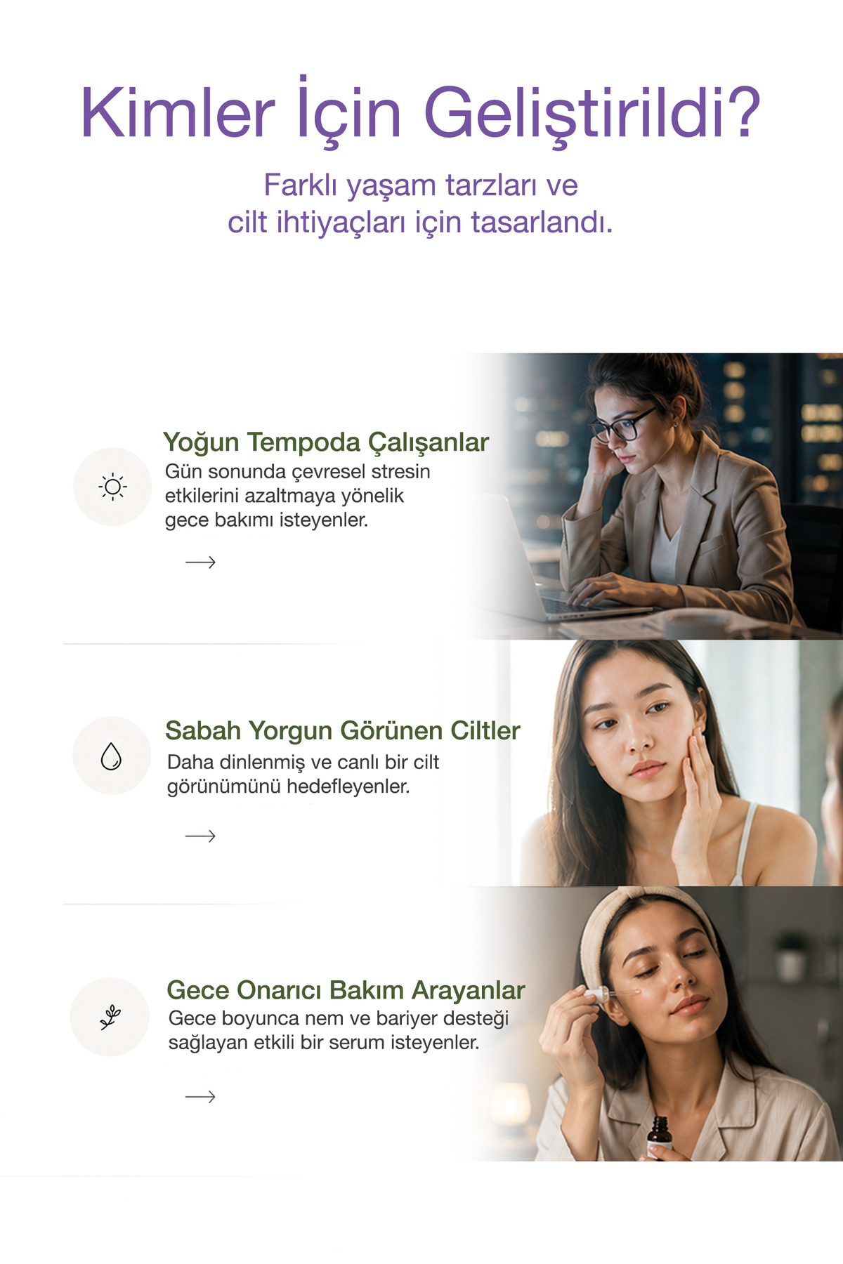 Melatonin Serum | Gece Yenileyici & Onarıcı | Melatonin, Niasinamid, Hyaluronik Asit, Gül | 30mL — ECM00001 — تصویر 6 از 7