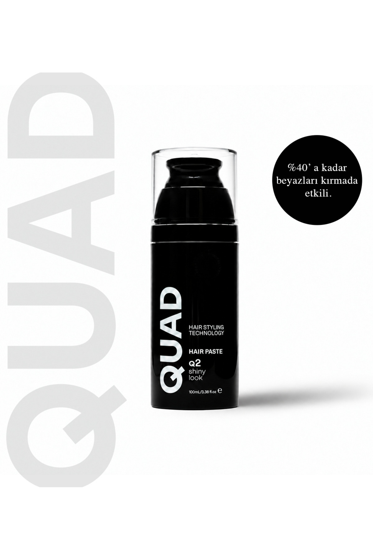 QUAD Q2 Airless Beyaz kırıcı etkili parlak wax – Parlak Görünüm & Güçlü Tutuculuk — QUADQ2S