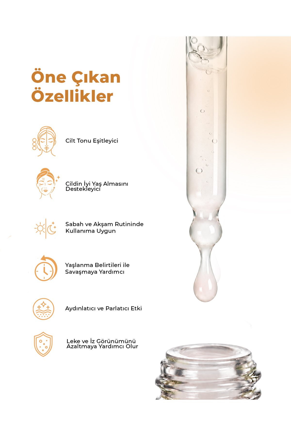 Glow C Serum-%5 Stabil C Vitamini İçeren, Leke Karşıtı, Ton Eşitleyici, Aydınlatıcı ve Canlandırıcı Serum-30 ML — 15 — تصویر 2 از 7