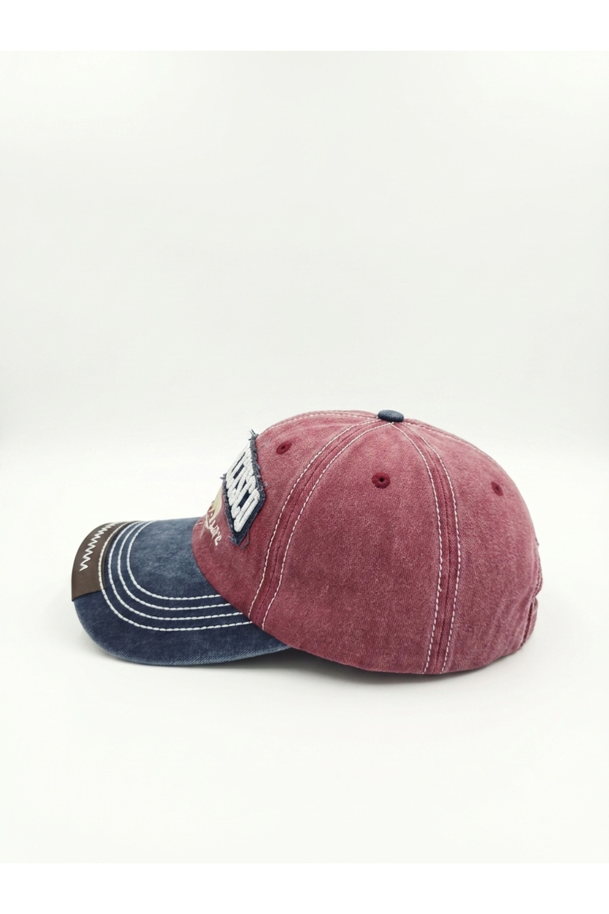 Genel Markalar San Francisco Nakışlı Eskitme Vintage Unisex Şapka görsel 2