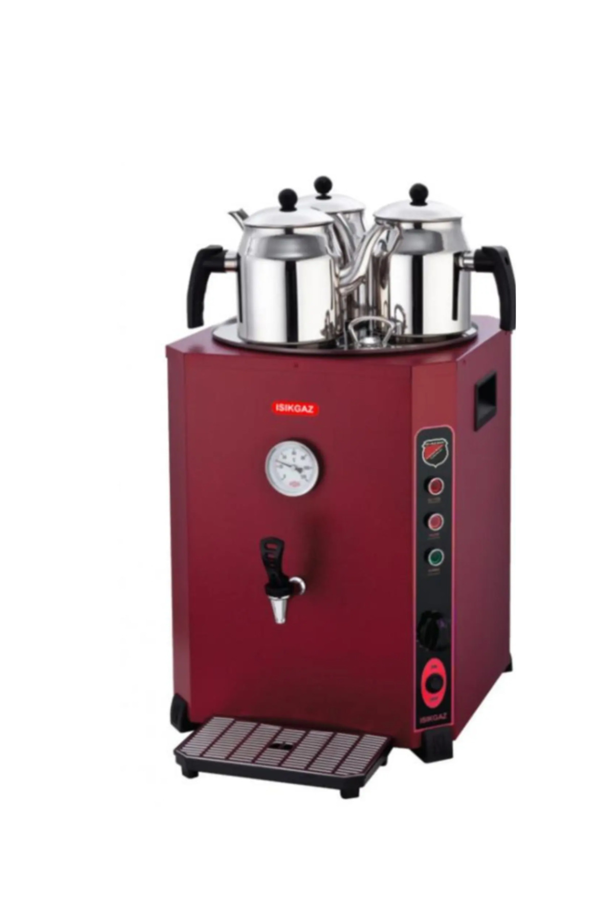 Işıkgaz Silvernox Elit Çay Makinesi Kırmızı 36 Lt