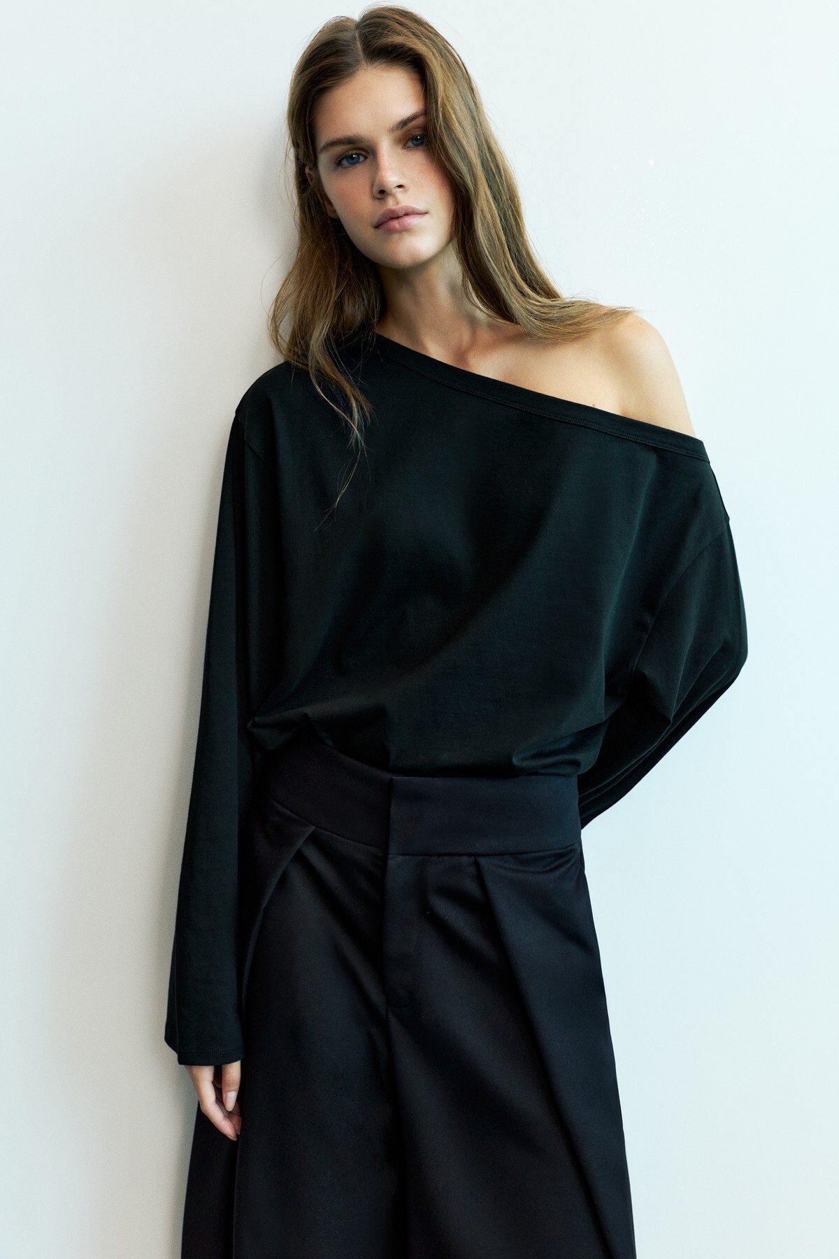 Asimetrik oversize tişört
