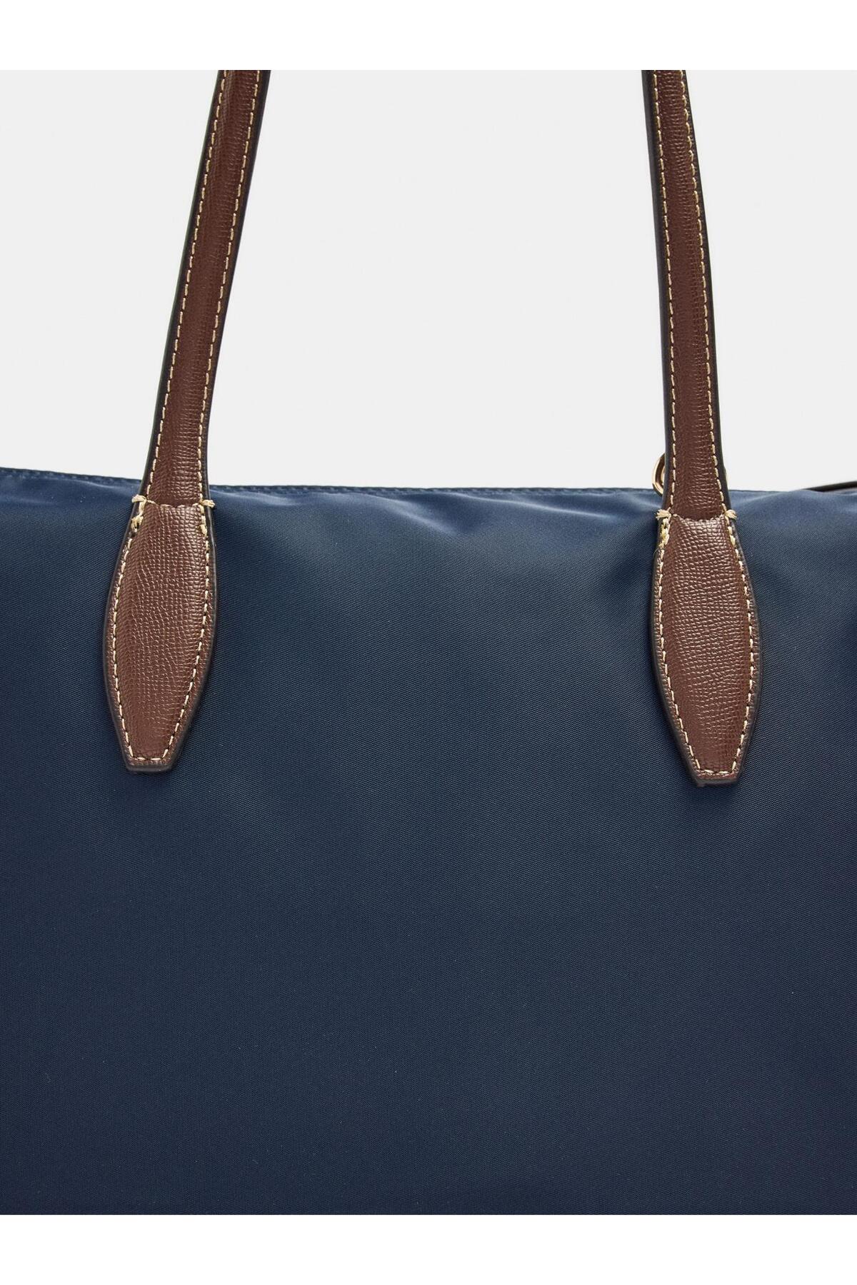 PARFOIS Kadın Charm'lı Teknik Kumaş Shopper Çanta görsel 6