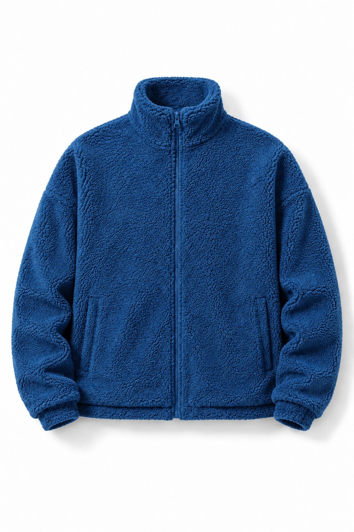 GHASSY CO . Erkek Alaska Regular Peluş Sherpa Kışlık Tam Fermuarlı Polar Sweatshirt — رنگارنگ 869866247