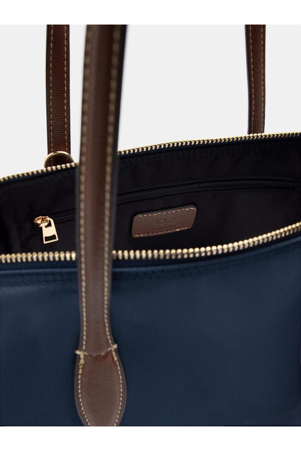 PARFOIS Kadın Charm'lı Teknik Kumaş Shopper Çanta görsel 4