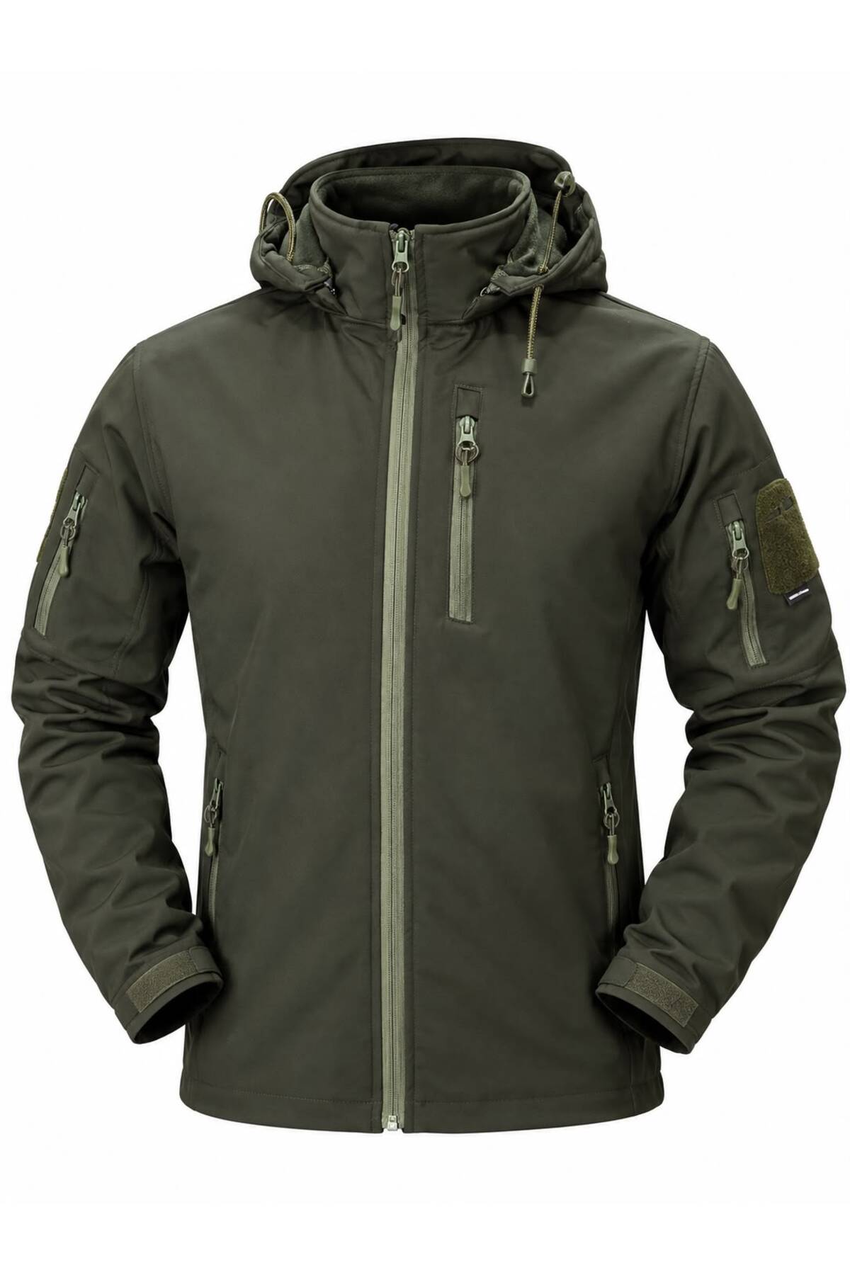 Haki Yeşil Su-Rüzgar Geçirmez Tactikal Softshell 5 cepli Mont — خاکی Tactical mont — تصویر 2 از 3