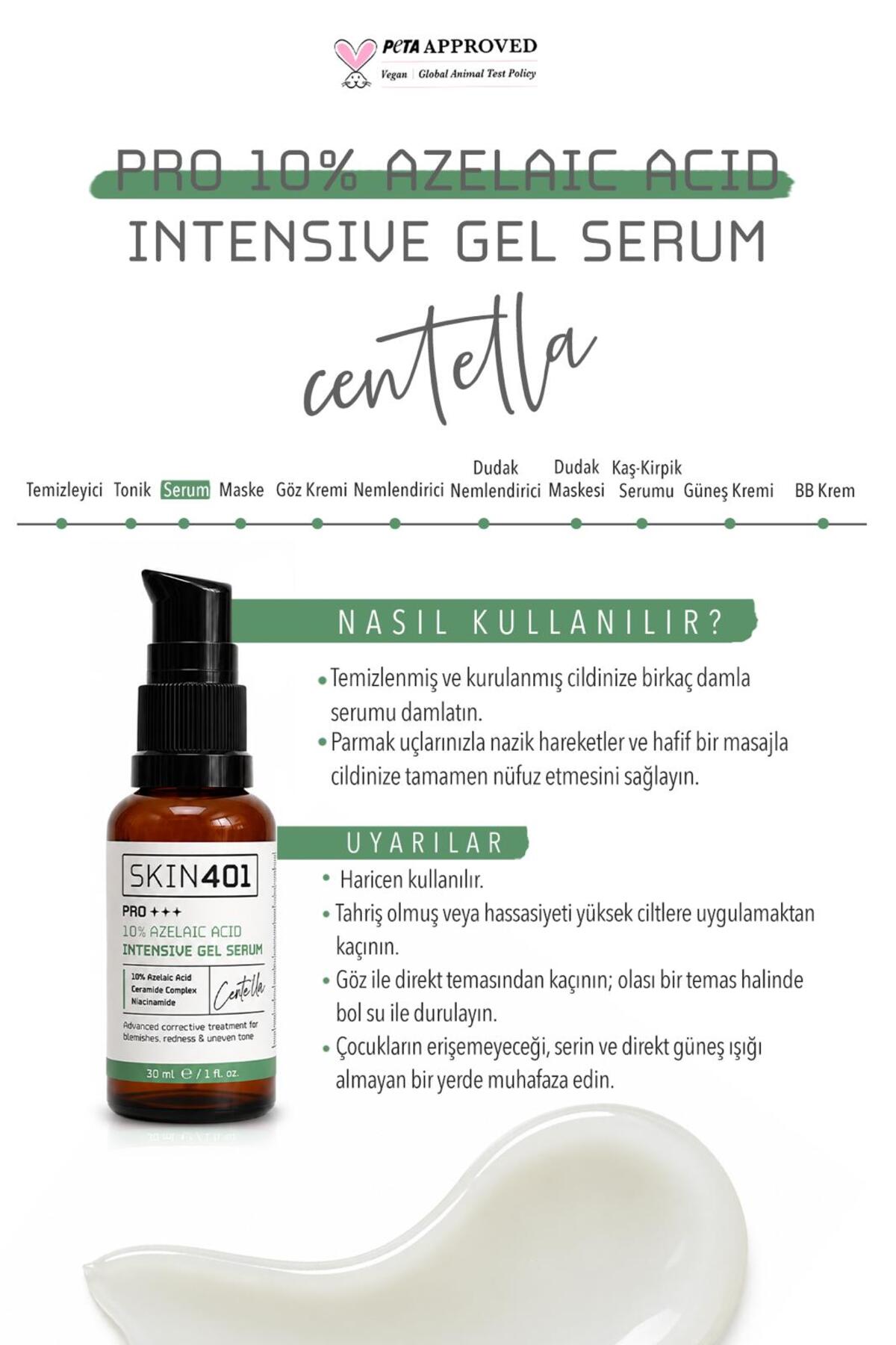 PRO %10 Azelaik Asit Yoğun Bakım Jel Serum 30 ml | Leke ve Kızarıklık Karşıtı, Akneye Eğilimli Ciltler İçin — TYCEAD454DAEC7E51A99E8900 — تصویر 5 از 5