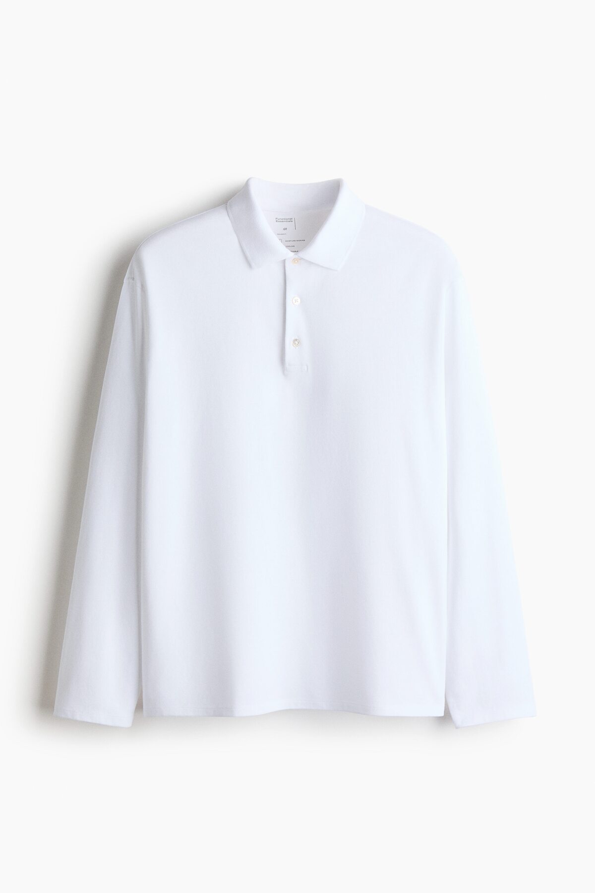 تاپ پولو آستین بلند خنک کننده سایز معمولی اچ اند ام پولوشرت H&M
