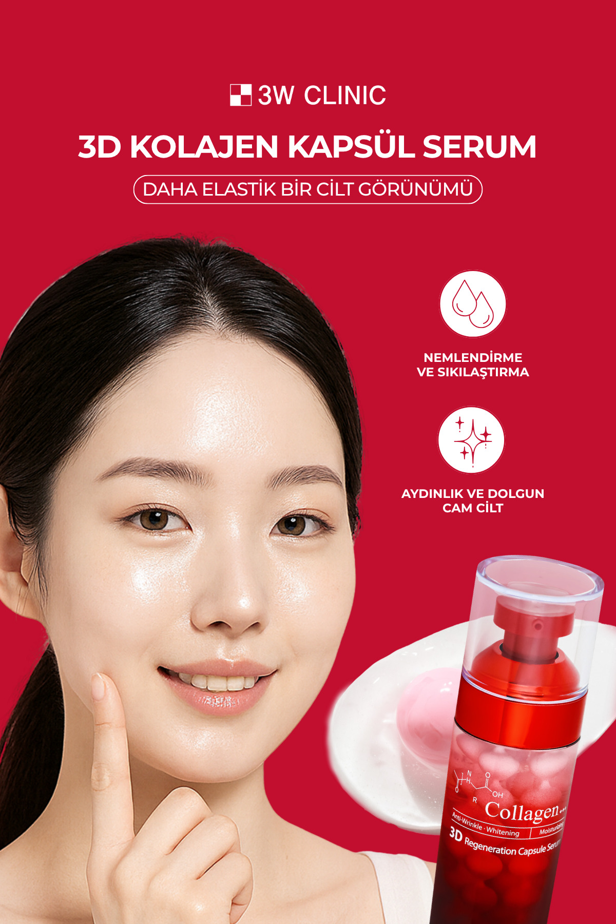 2'li Kapsül Krem+ Serum Collagen 3D Lifting Regeneration Capsule Set — 88O9951O52753 — تصویر 4 از 8