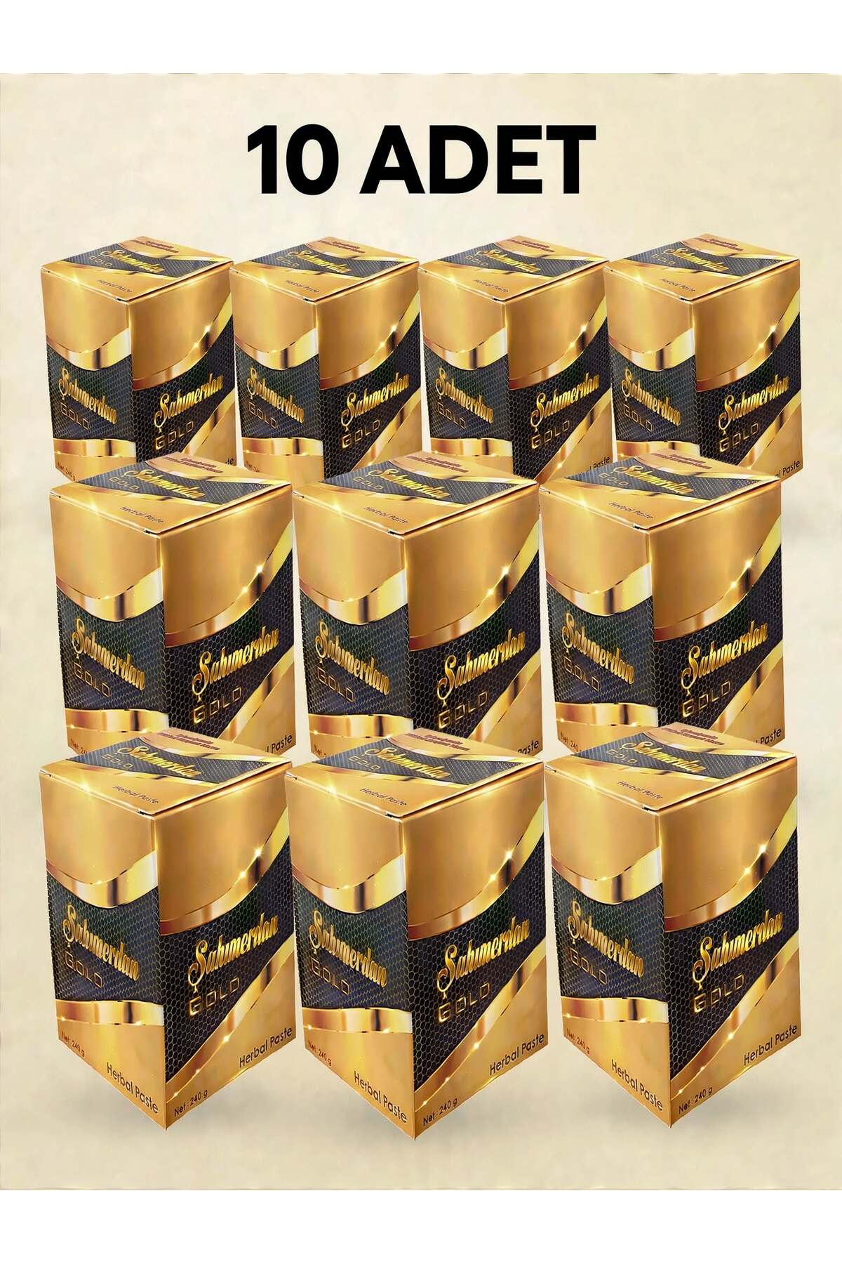 Şahmerdan Bitkisel karışımlı ballı kuvvetlendirici macun GOLD 10 adet 240gr — 109736
