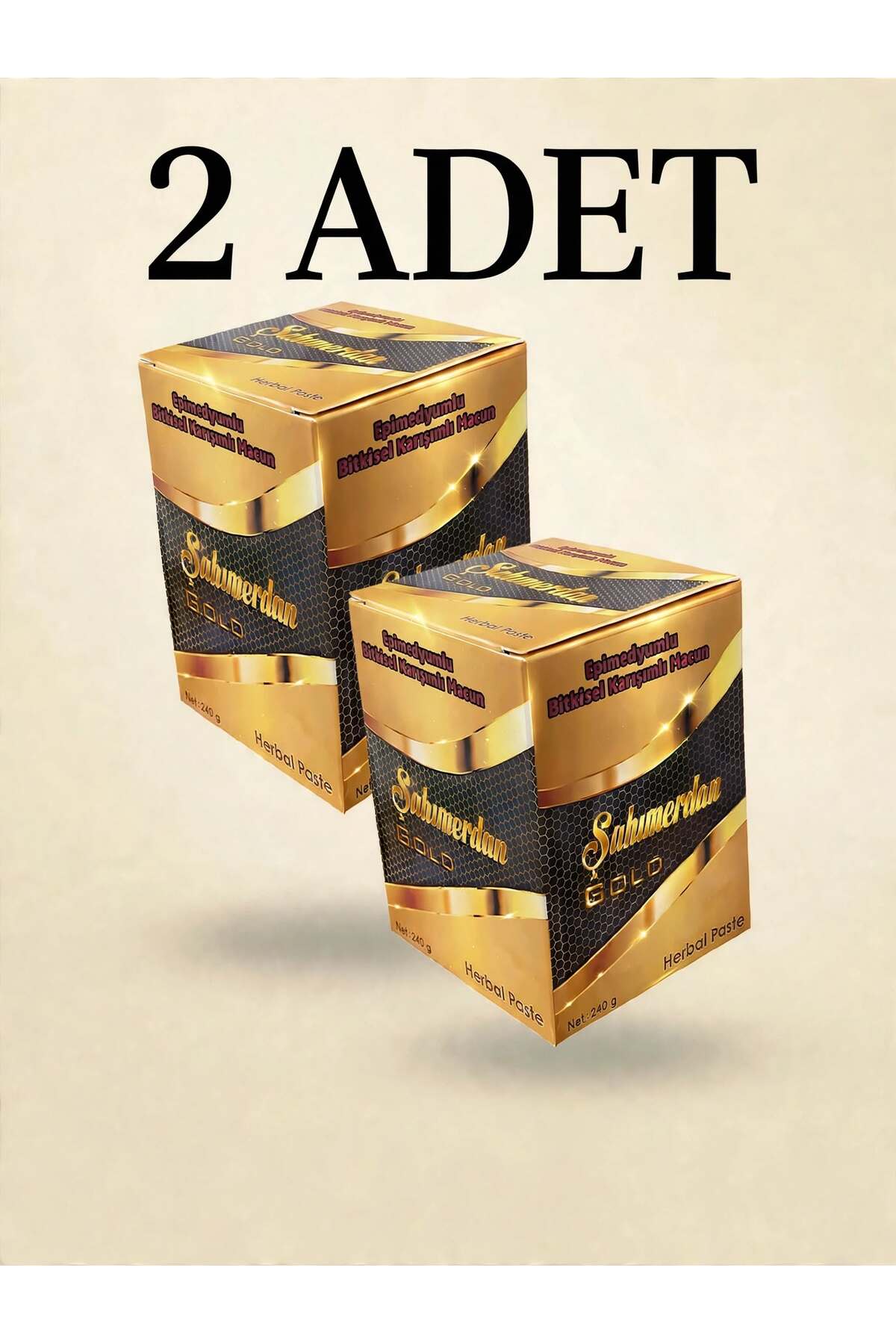 Şahmerdan Bitkisel karışımlı ballı kuvvetlendirici macun GOLD 2 adet 240gr — 1526267