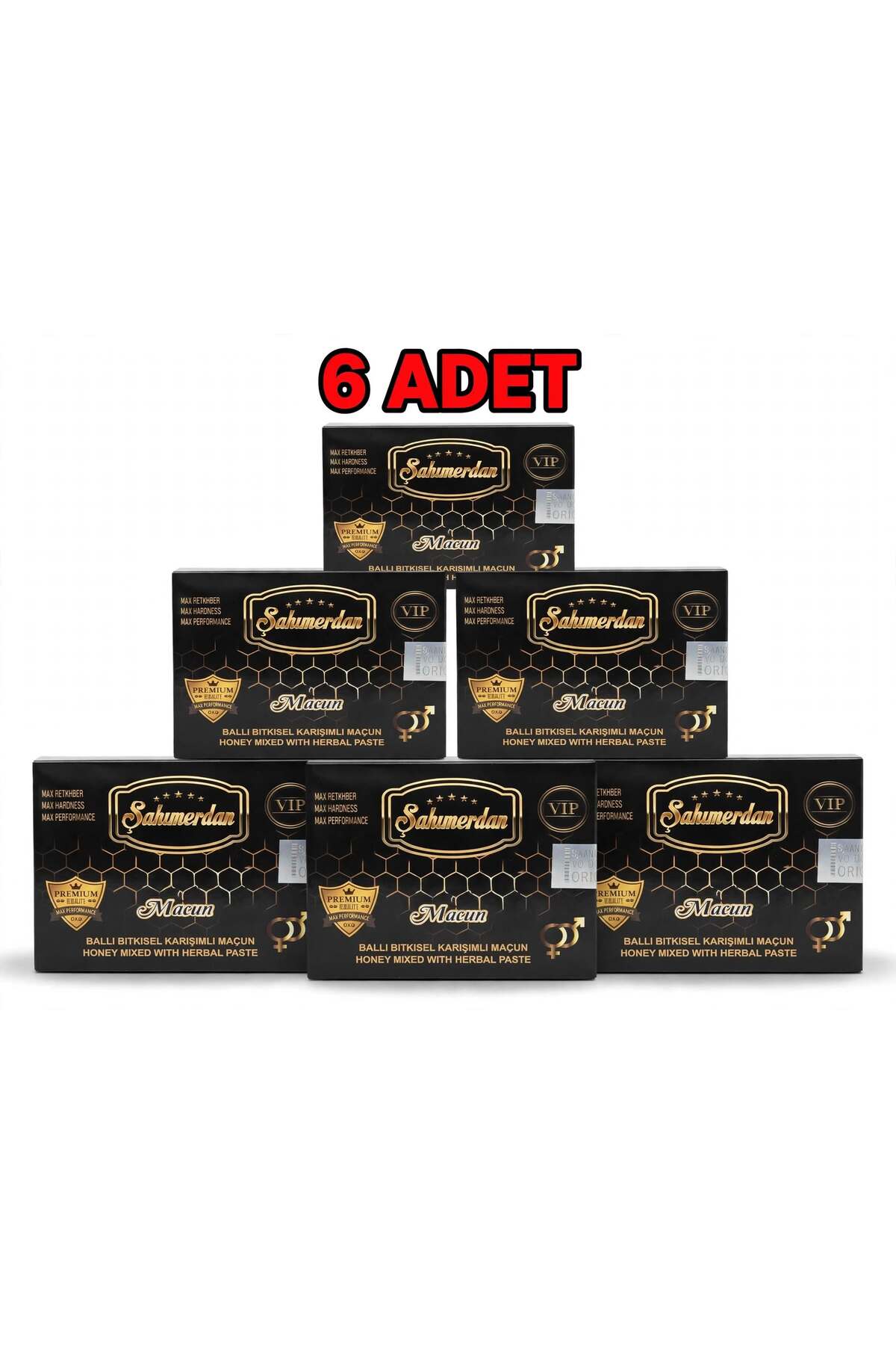 Şahmerdan Bitkisel karışımlı ballı kuvvetlendirici macun 6 kutu (6x12 paket) — 162726
