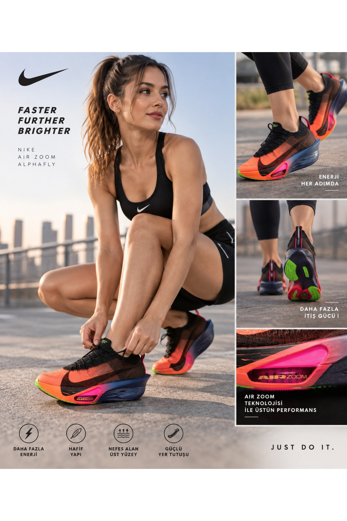 Air Zoom Alphafly Next% 3 Glam Kadın Koşu Ayakkabısı — رنگارنگ IO9559 00 800 — تصویر 2 از 8