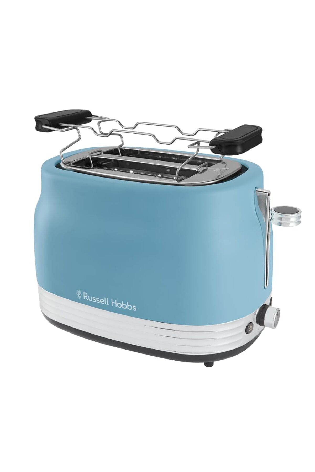 RUSSELL HOBBS Ekmek Kızartma Makinesi Hanley Retro, mavi, paslanmaz çelik, 2 dilim, 900 watt