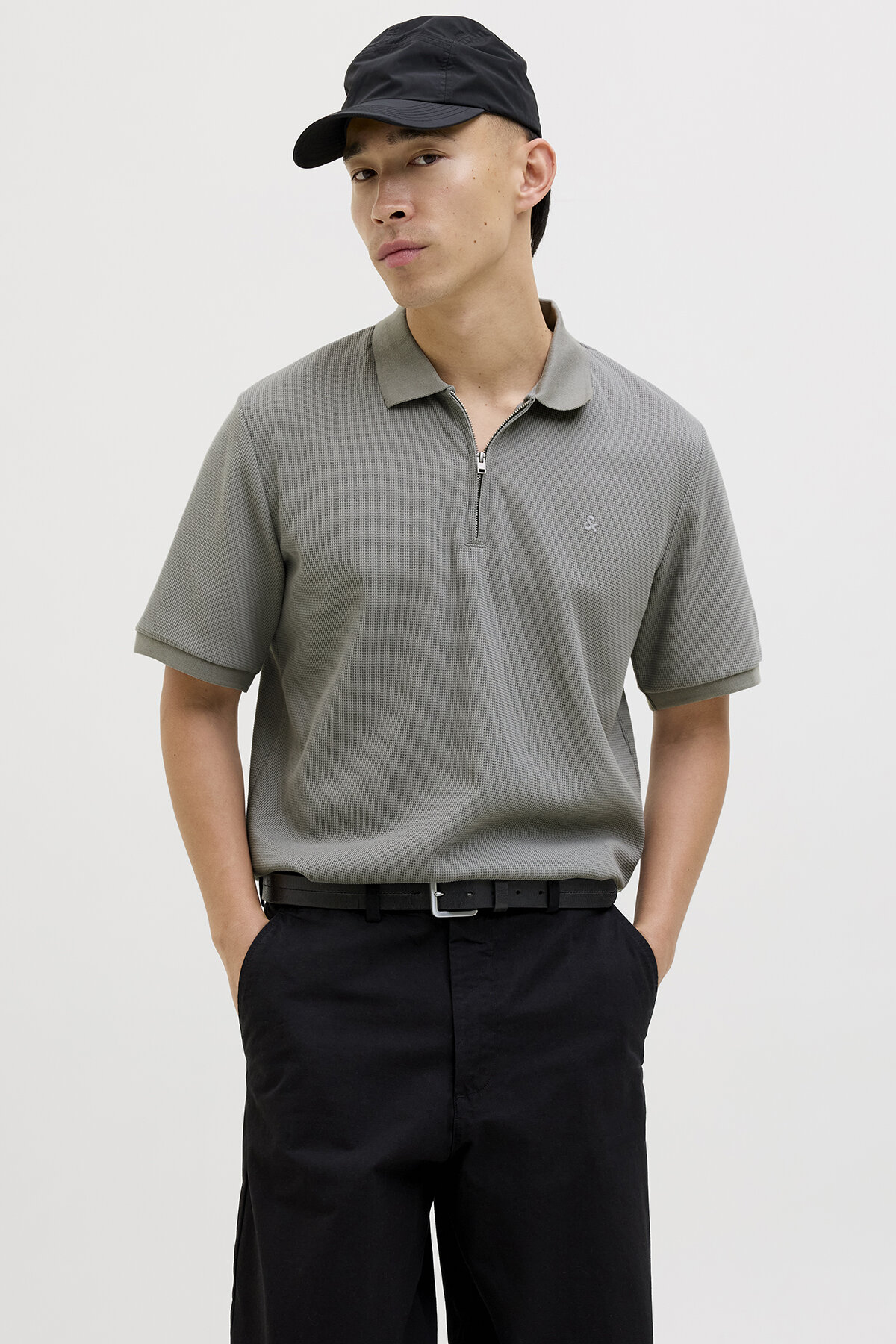 تی شرت مردانه جک جونز مدل آستین زیپ‌دار کد ۱۲۲۷۹۱۷۷ جک اند جونز پولوشرت Jack & Jones
