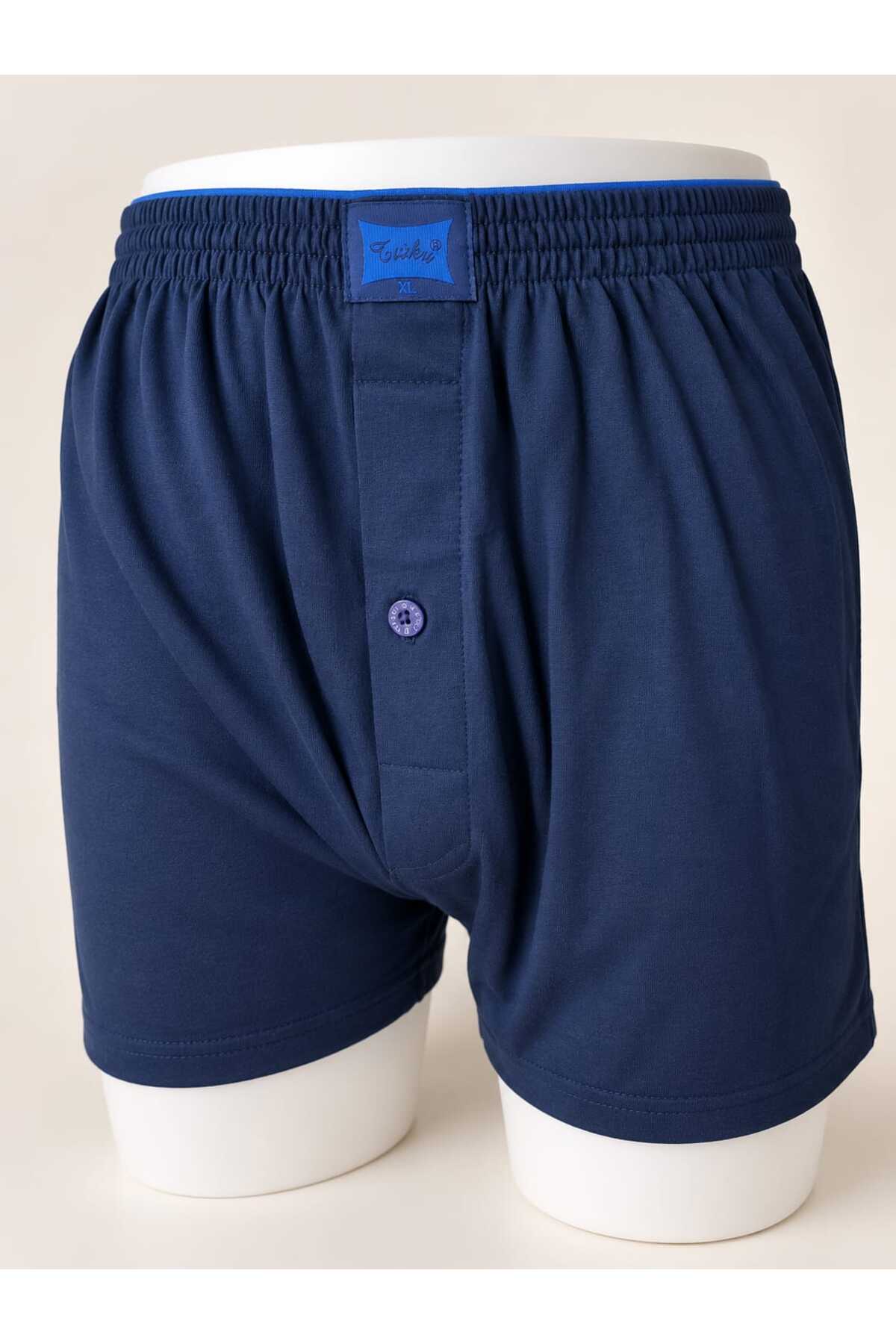 Lillie Tutku erkek penye boxer 2 adet düğmeli