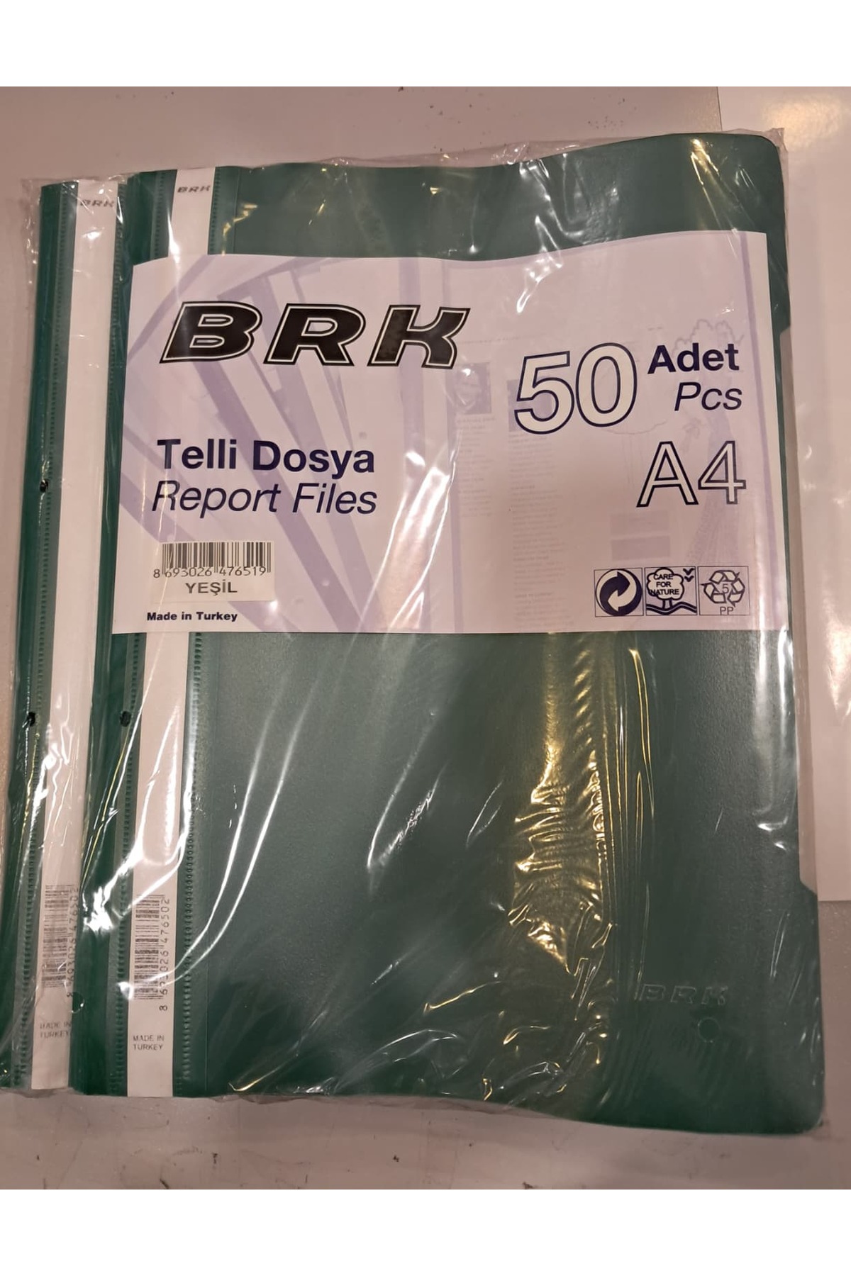 BRK TELLİ DOSYA 50 Lİ Yeşil