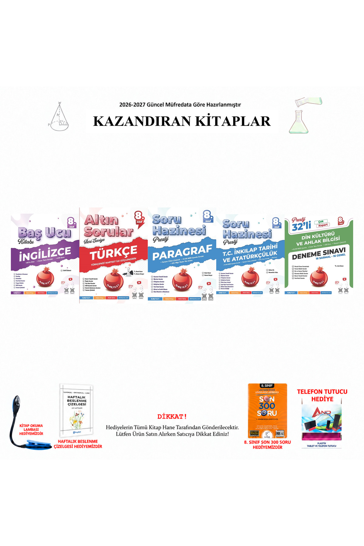 Nartest Yayınları 2026-2027 8. Sınıf Sözel 5 Kitap Konu Anlatımı