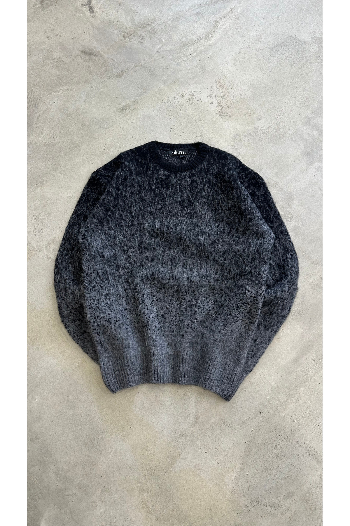 Unisex Oversize Antrasit Yumuşak Dokulu Triko Kazak — مشکی TRK-001-SYH — تصویر 2 از 4