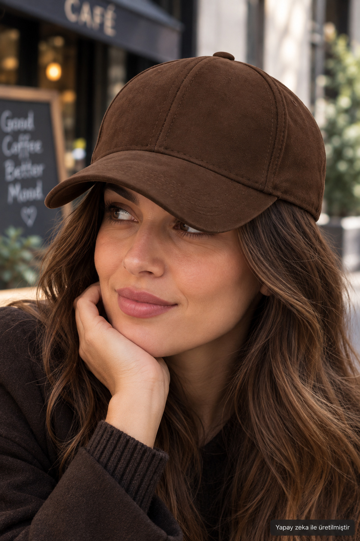 ZERAMİNE Süet Şapka Unisex Düz Basic Spor Kep Günlük Ayarlanabilir Baseball Cap