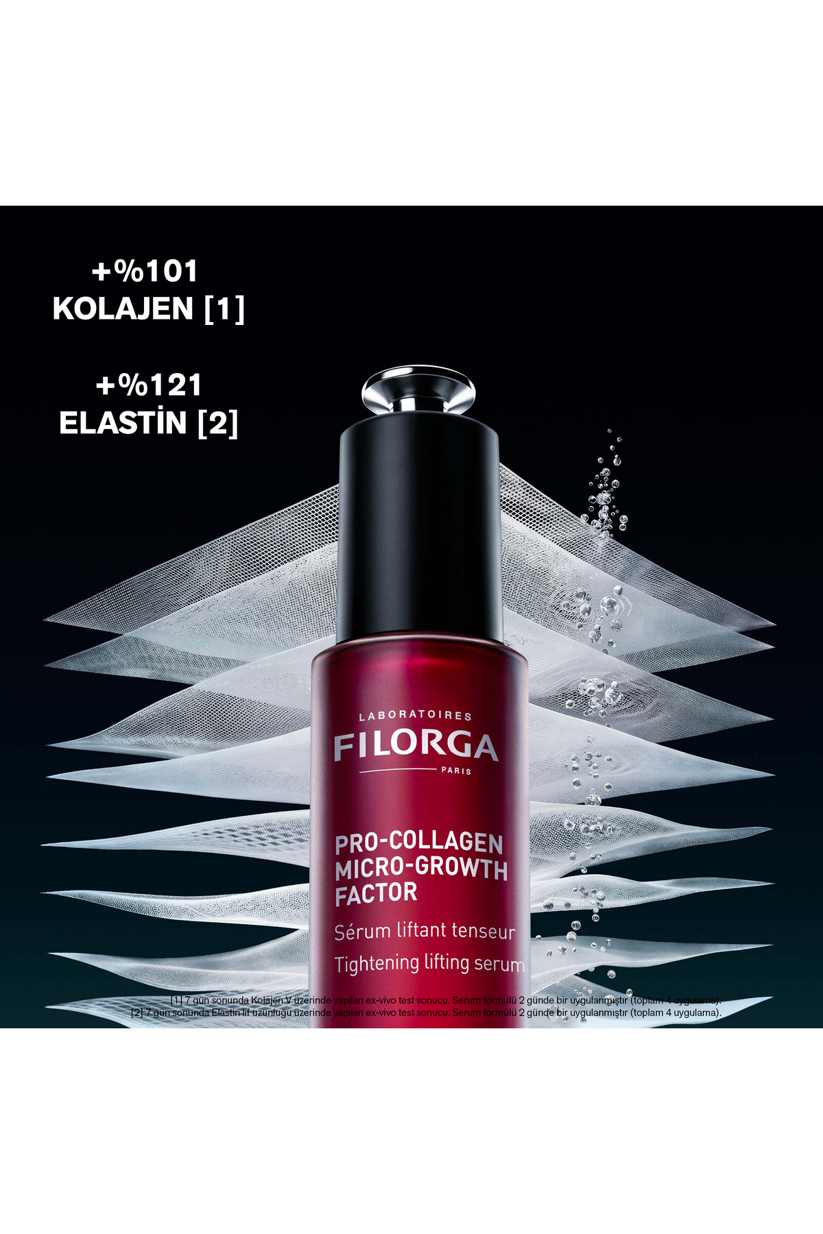 Pro-Collagen Micro Growth Factors Sıkılaştırıcı ve Lifting Etkili Serum 30 ml — FL 0181 — تصویر 4 از 8