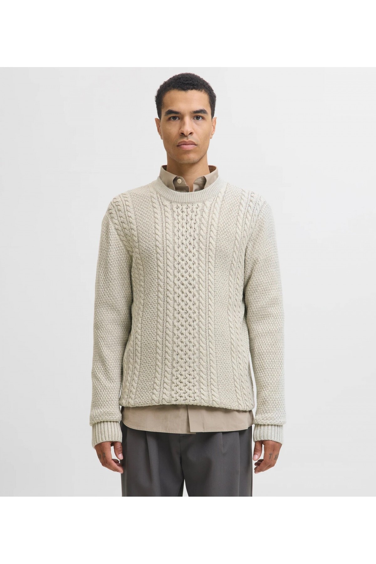 یقه گرد بافتنی JJPAUL جک اند جونز پلیور Jack & Jones