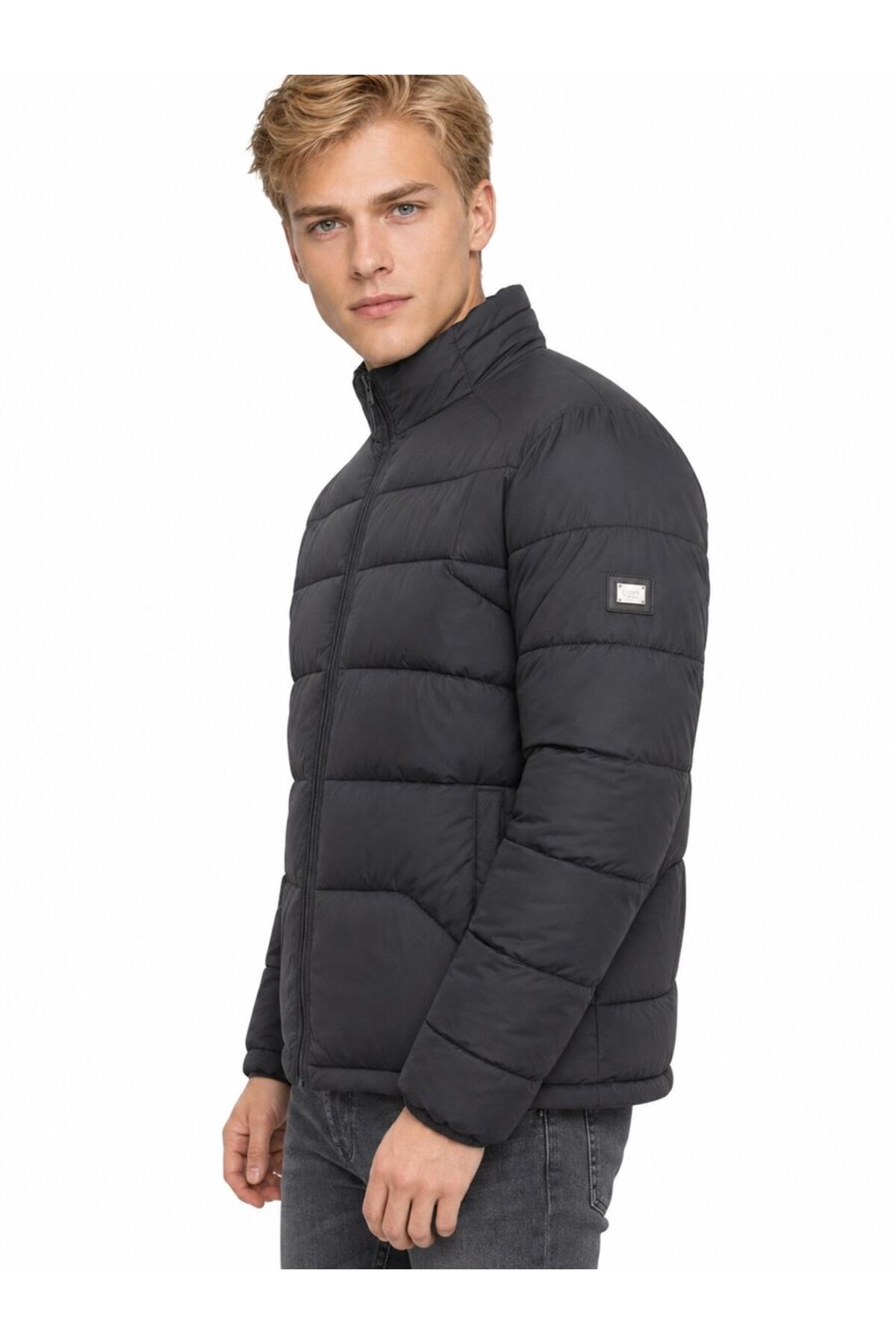 Regular Fit Erkek Mont — مشکی LF2043708_Q1.V1 — تصویر 2 از 7